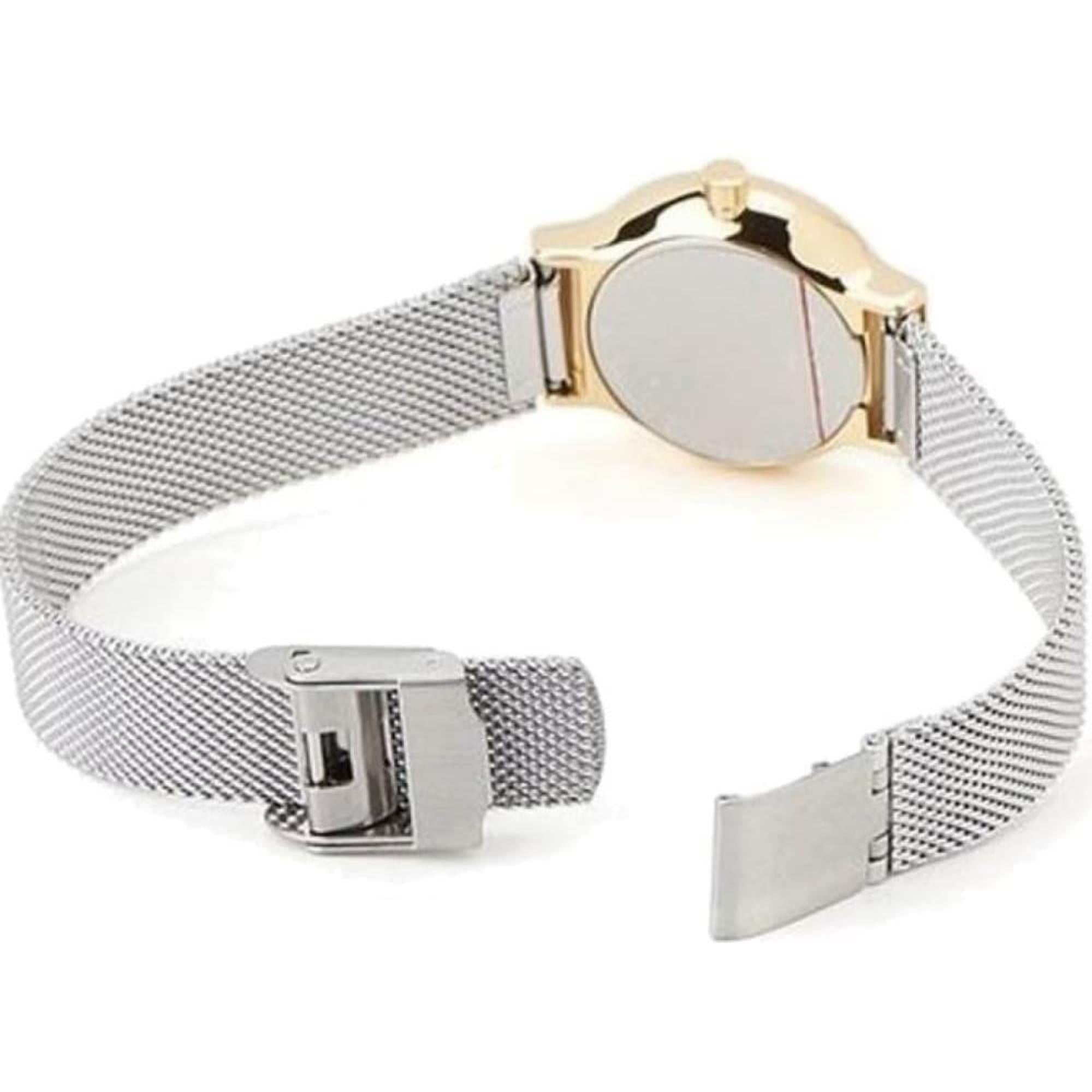 Skagen Freja Lille Two-Tone Steel Mesh White Silver Dial Women’s Watch SKW2666
