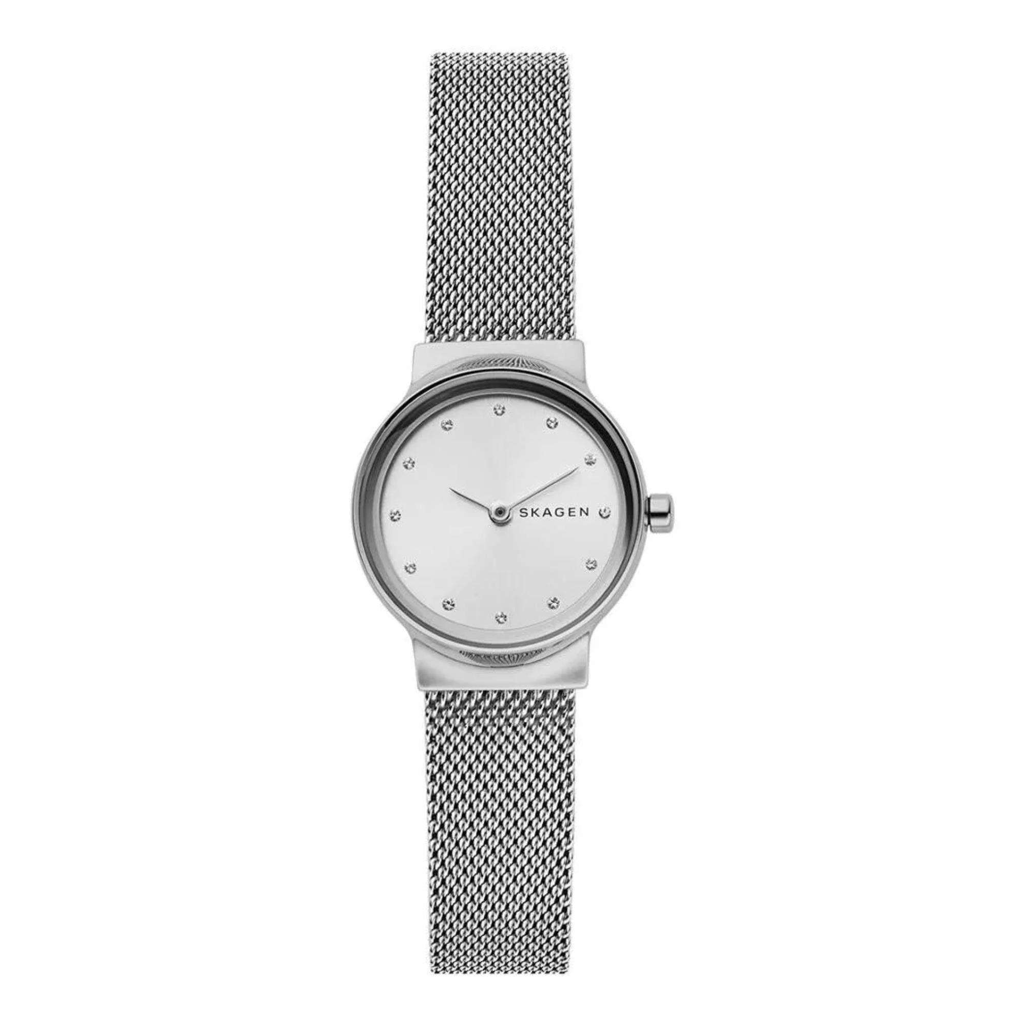 Skagen Freja Lille Steel Mesh White Silver Dial Women’s Watch SKW2715