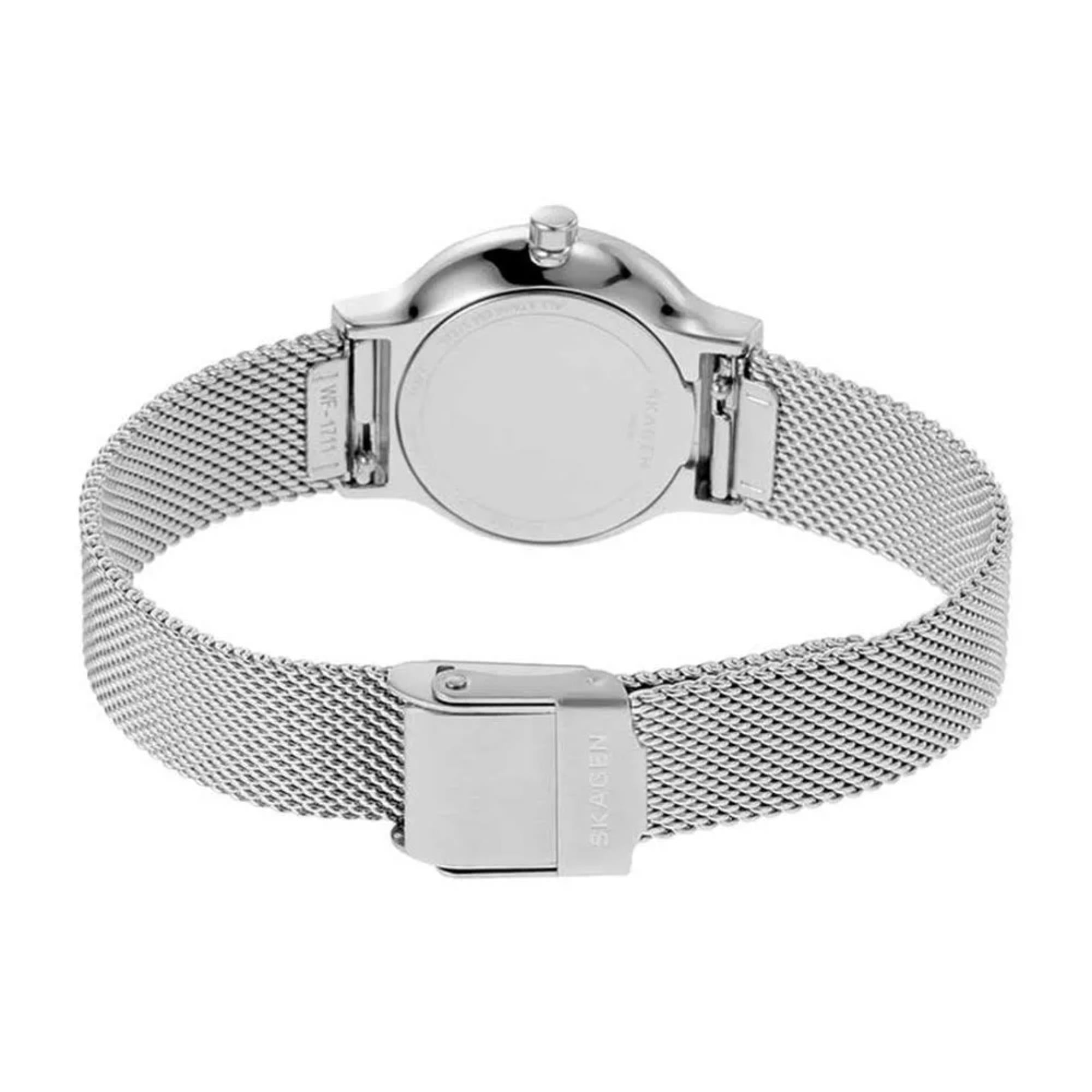 Skagen Freja Lille Steel Mesh White Silver Dial Women’s Watch SKW2715