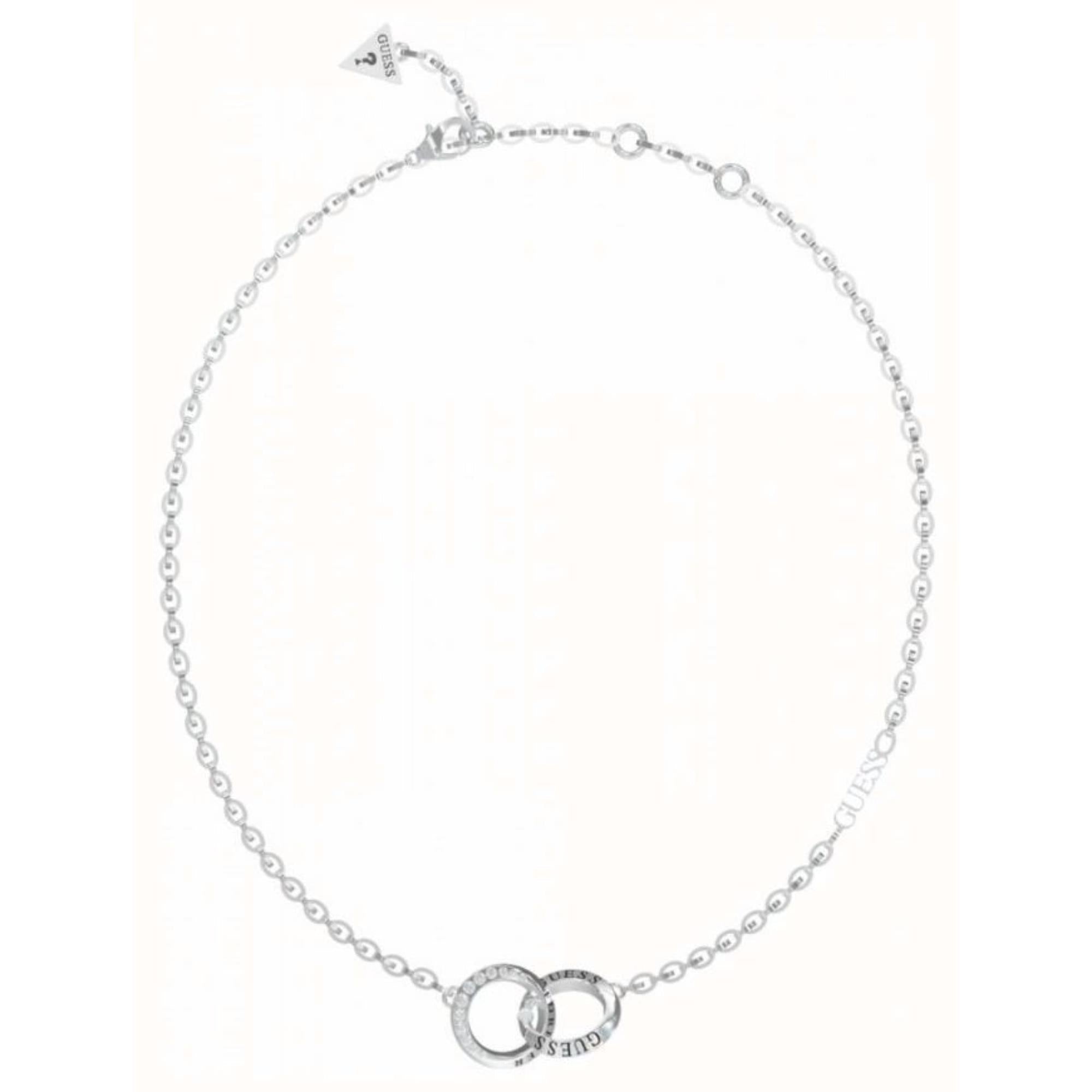 Guess Ladies Stainless Steel Mini Forever Link Necklace UBN02191RH