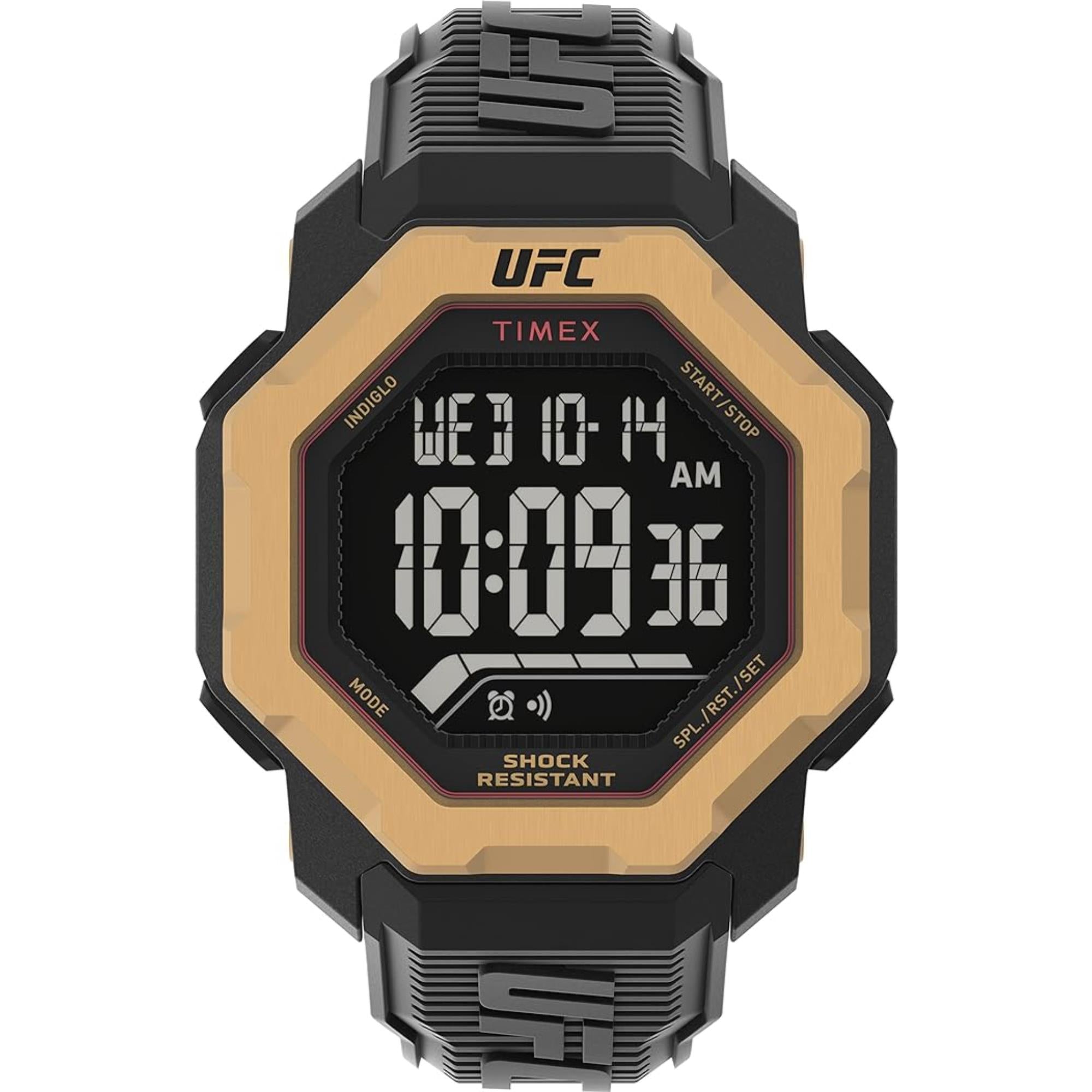 Timex UFC Strength Knockout Men's Digital Black Silicone Strap Watch TW2V89000