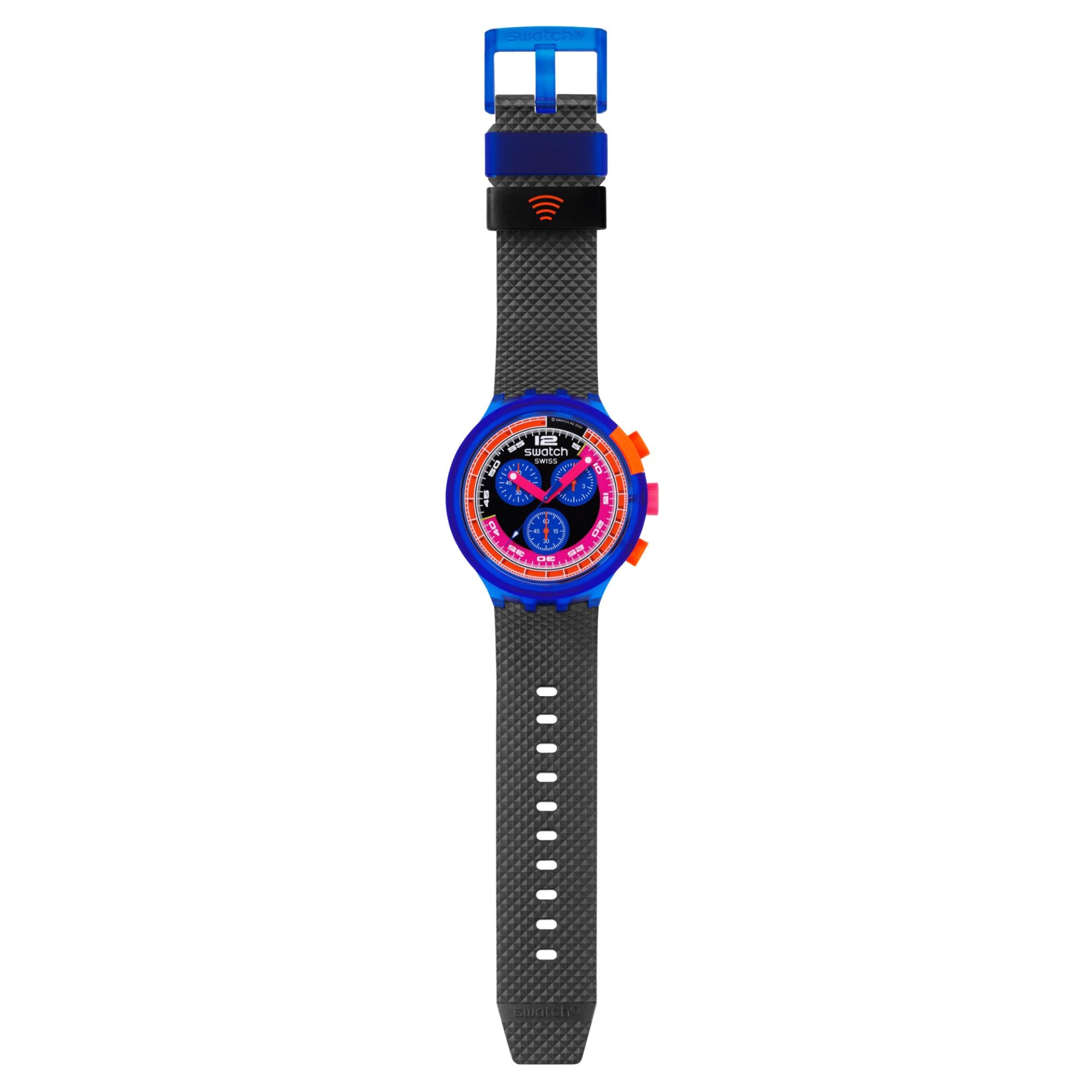 Swatch Neon Party To The Max P Unisex Multicoloured Dial Watch SB06N101-5300