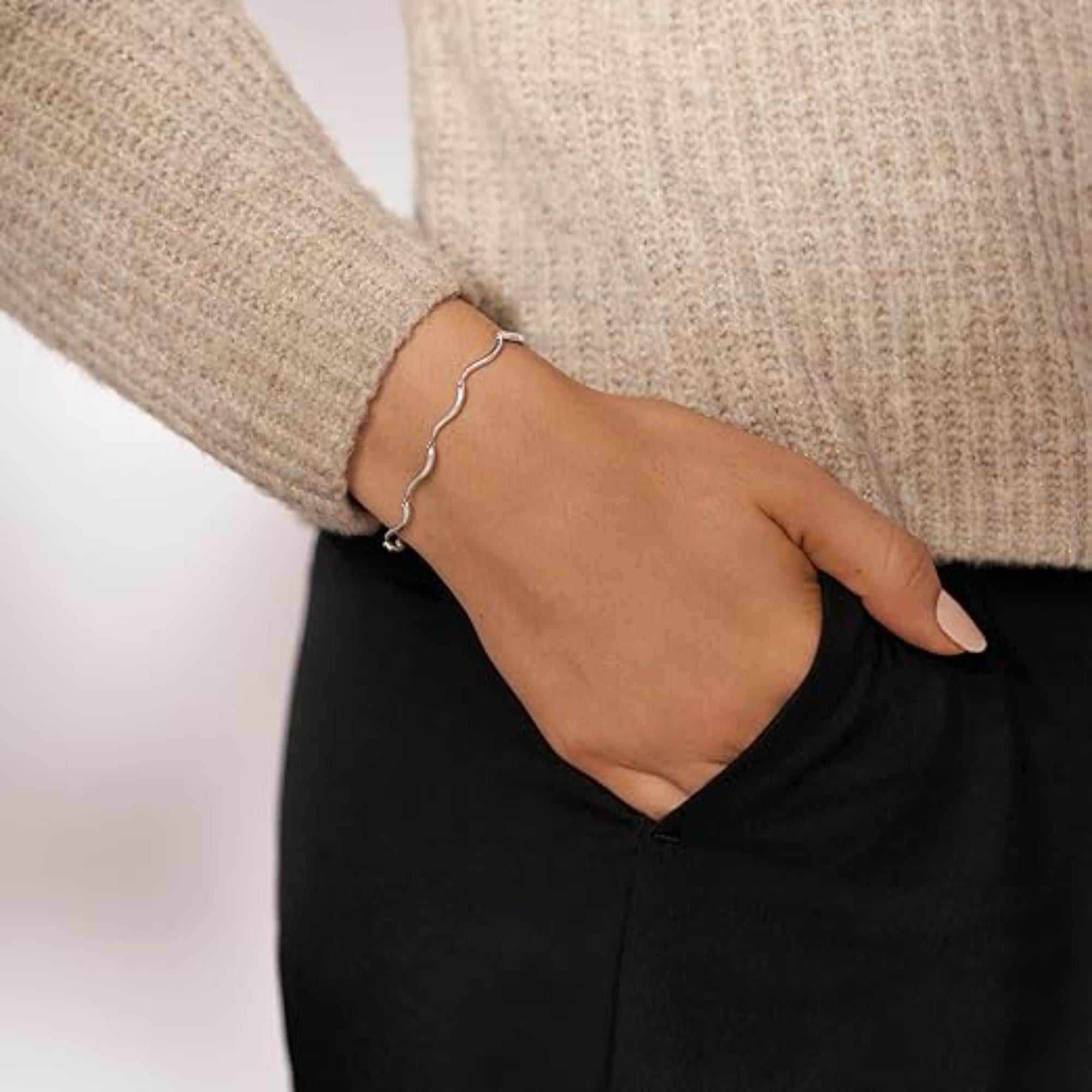 Skagen Kariana Waves Stainless Steel Chain Women's Bracelet SKJ1793040