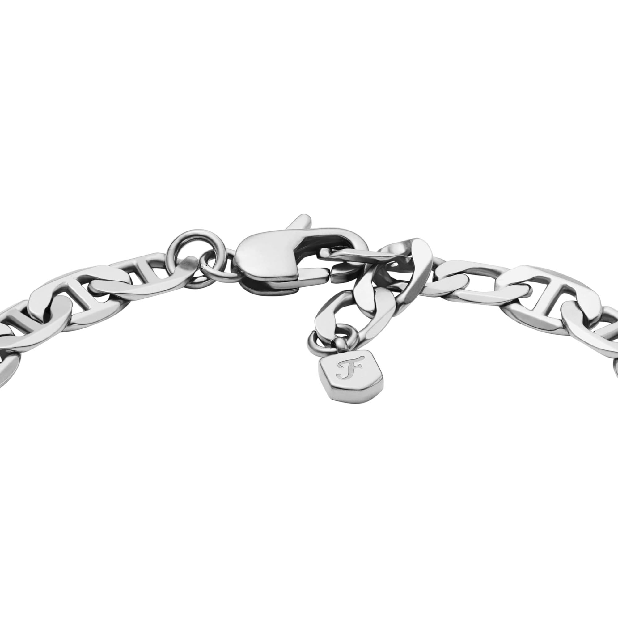 Fossil Unisex Heritage Anchor Chains Stainless Steel Chain Bracelet JA7239040