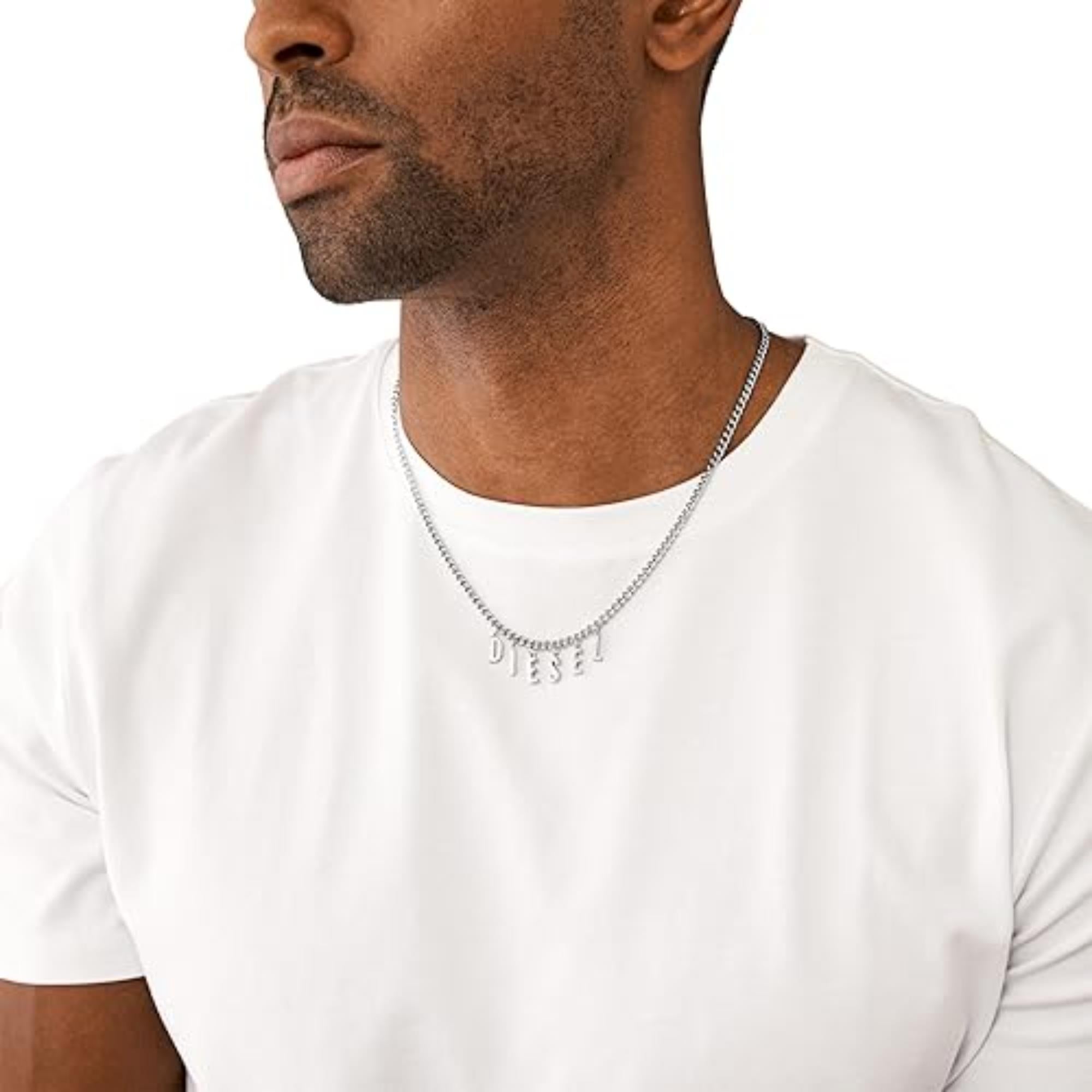 Diesel Stainless Steel Chain Unisex Necklace DX1494040