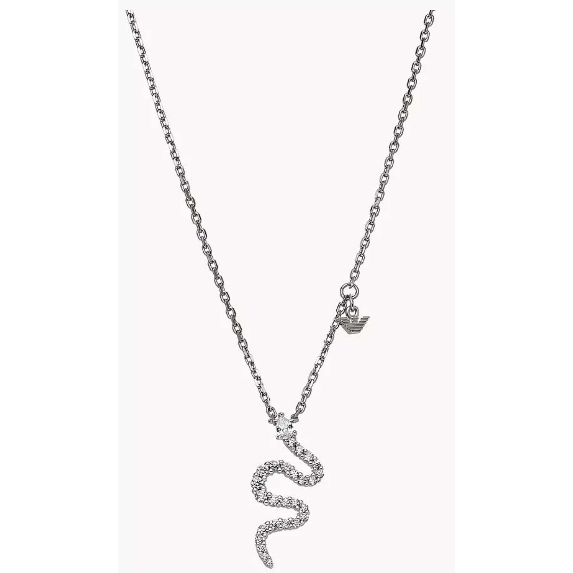 Emporio Armani Sterling Silver Pendant Necklace for Women EG3611040