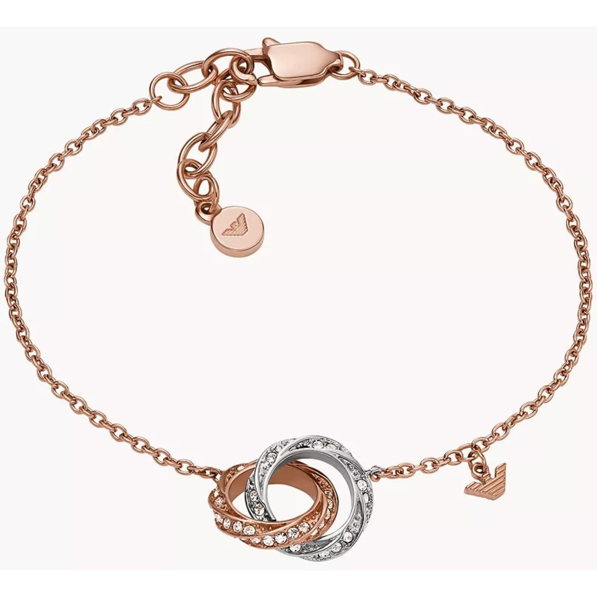 Emporio Armani Two-Tone Stainless Steel Chain Women's Bracelet EGS3005221