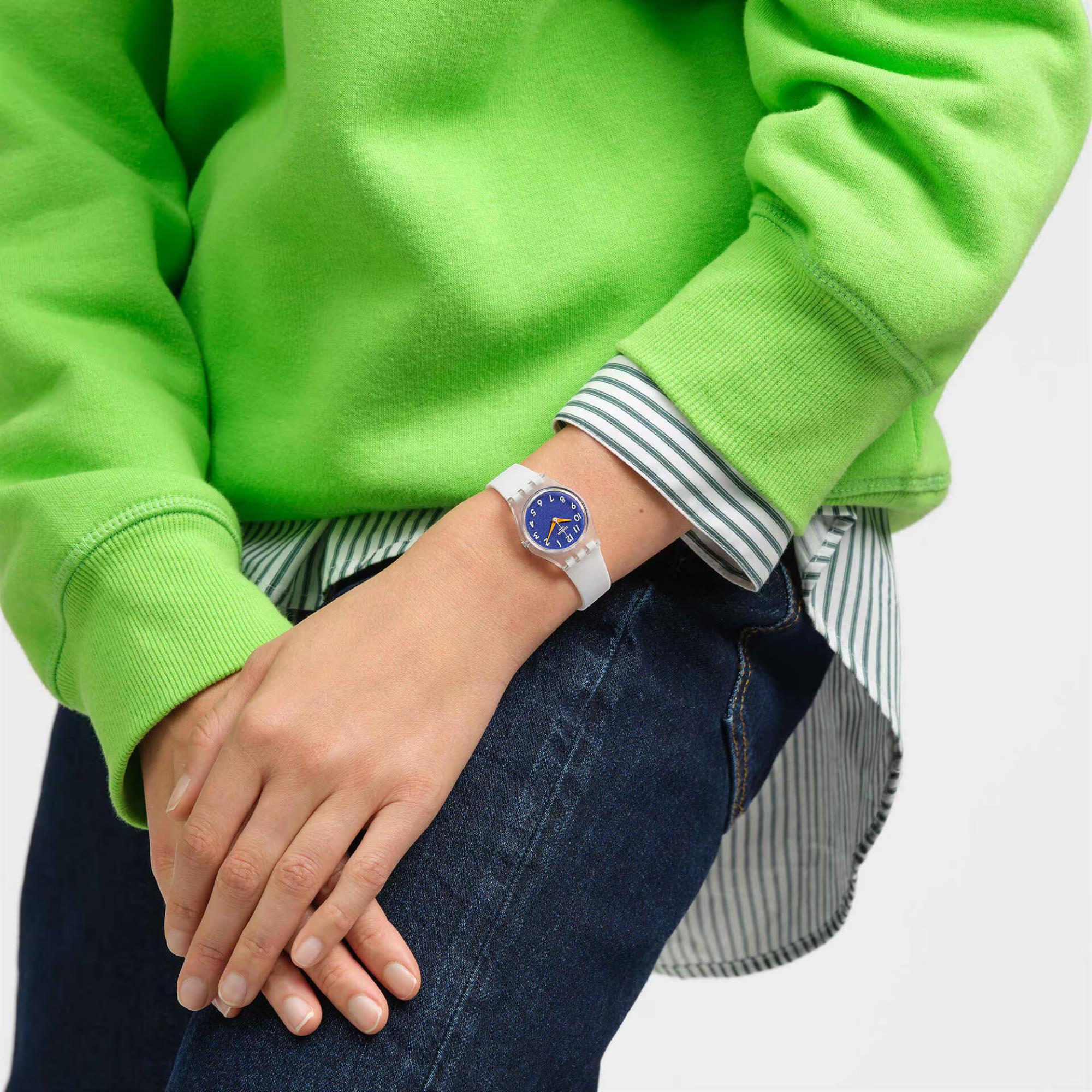 Swatch The Gold Within You Unisex Blue Dial Watch LE108