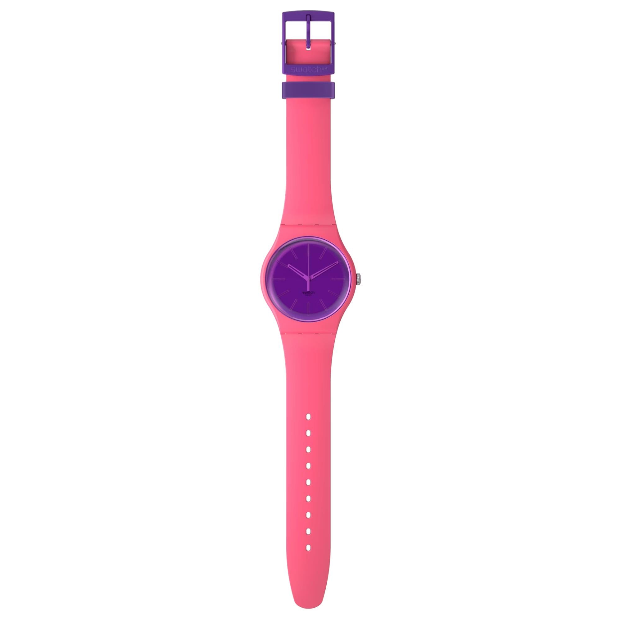 Swatch Berry Harmonious Unisex Purple Dial Watch SO29P102