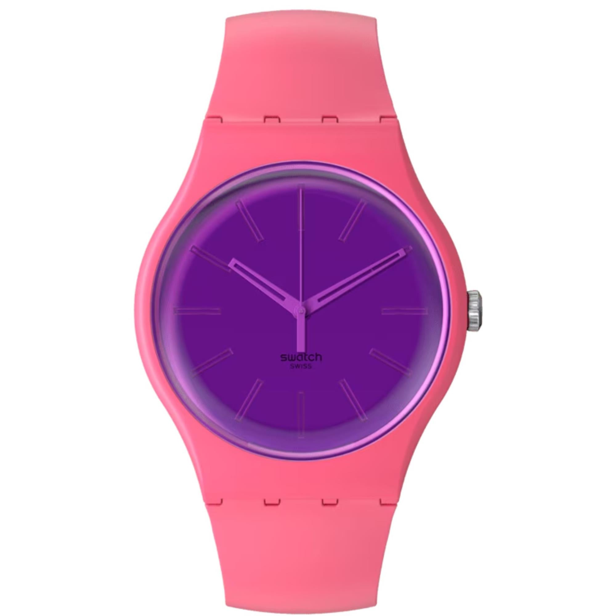 Swatch Berry Harmonious Unisex Purple Dial Watch SO29P102