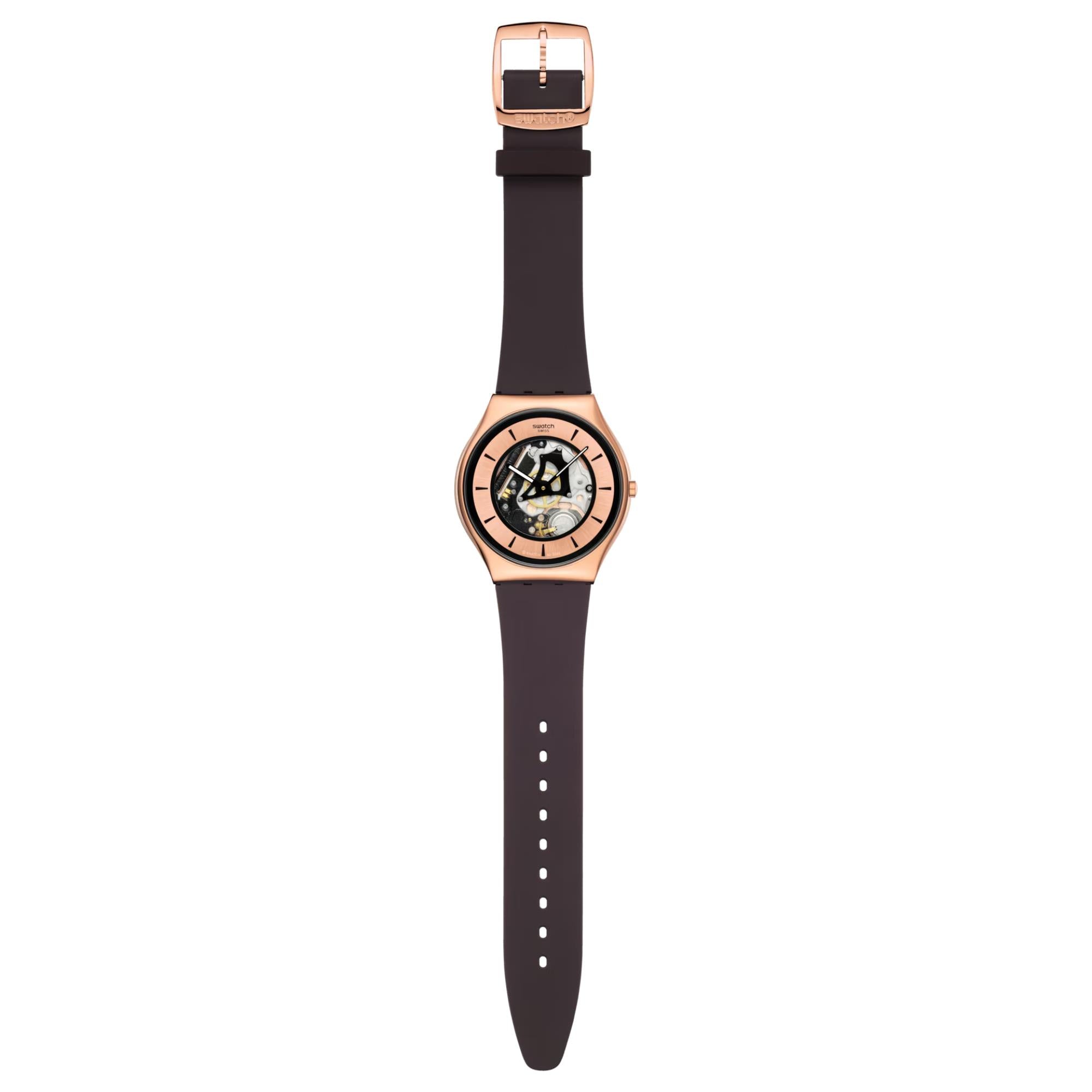 Swatch Copper Flame Pink Dial Unisex Watch SS07G107