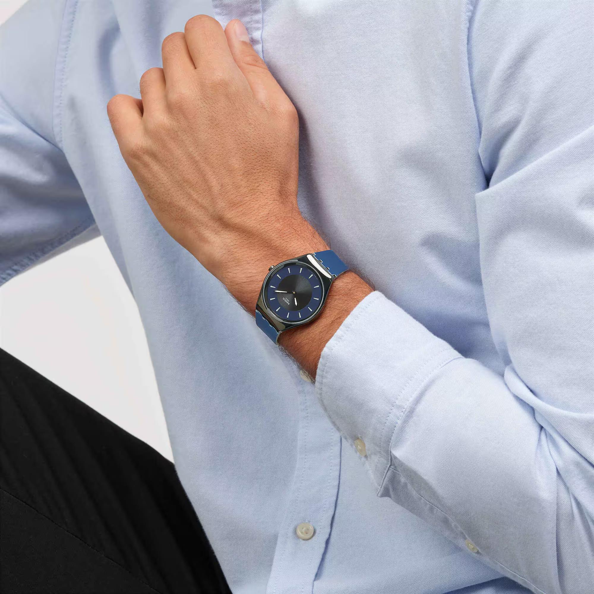 Swatch Duet At Dusk Blue Dial Unisex Watch SYXB108