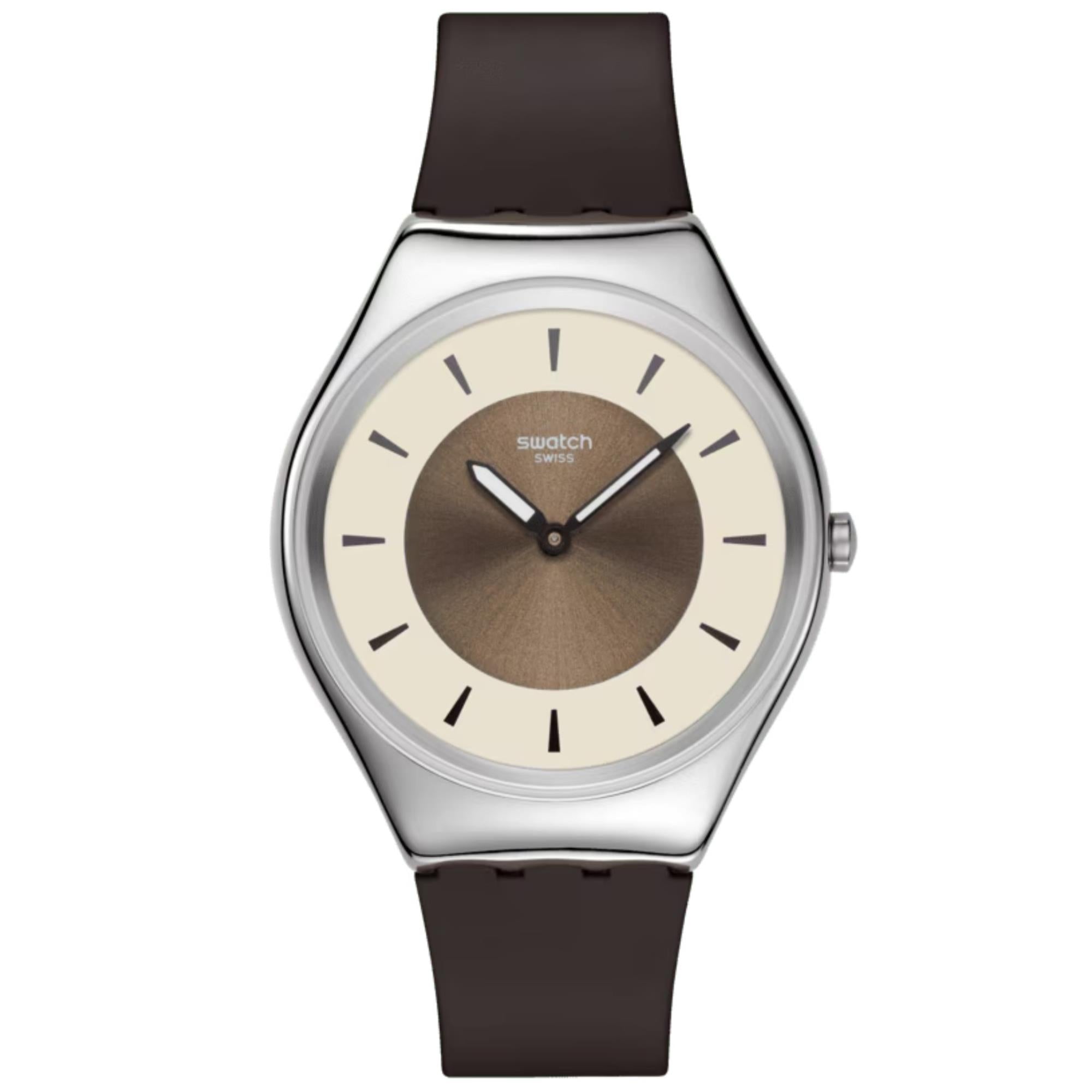 Swatch Hazel Delight Bronze Dial Unisex Watch SYXS158
