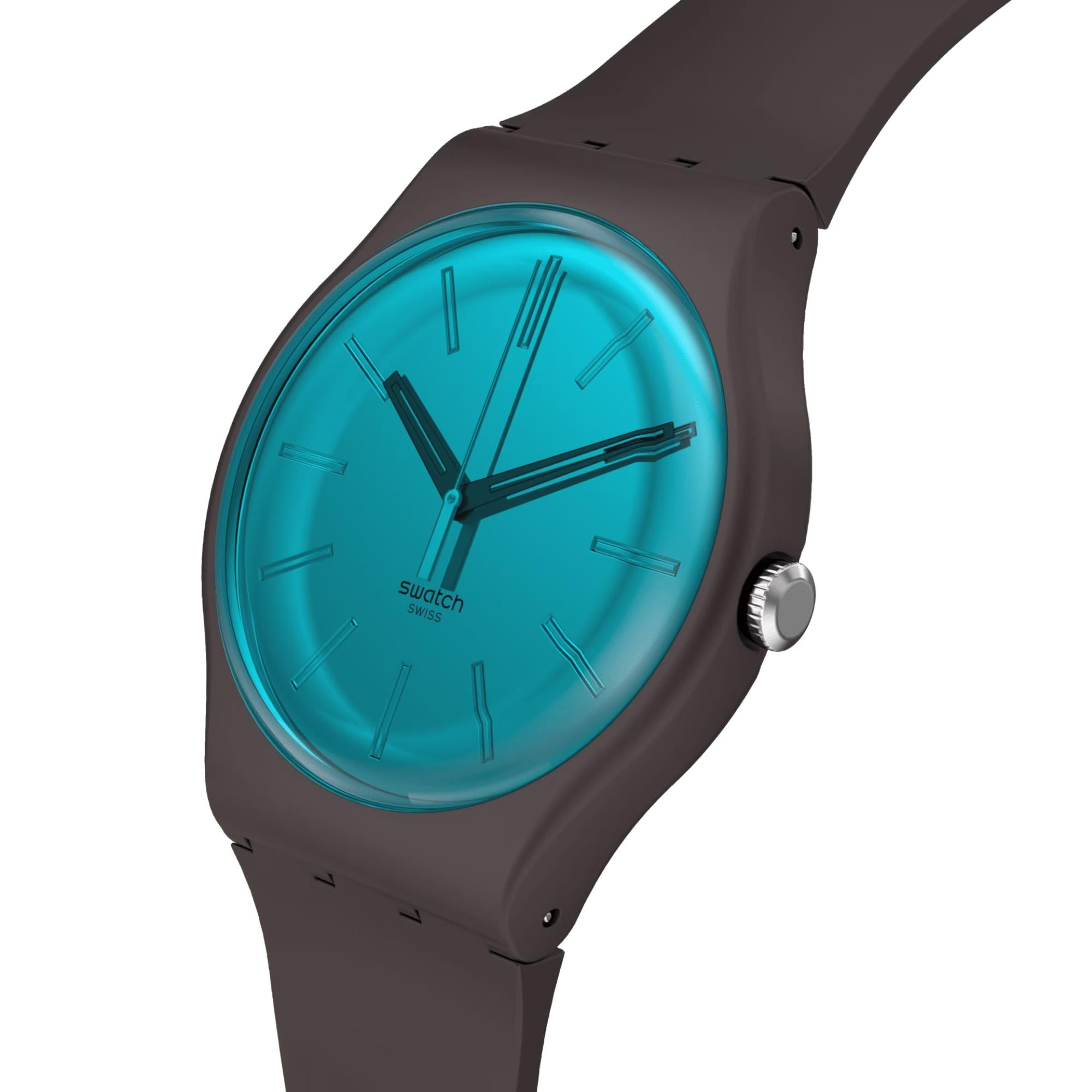 Swatch Dark Duality Blue Dial Unisex Watch SO29C100