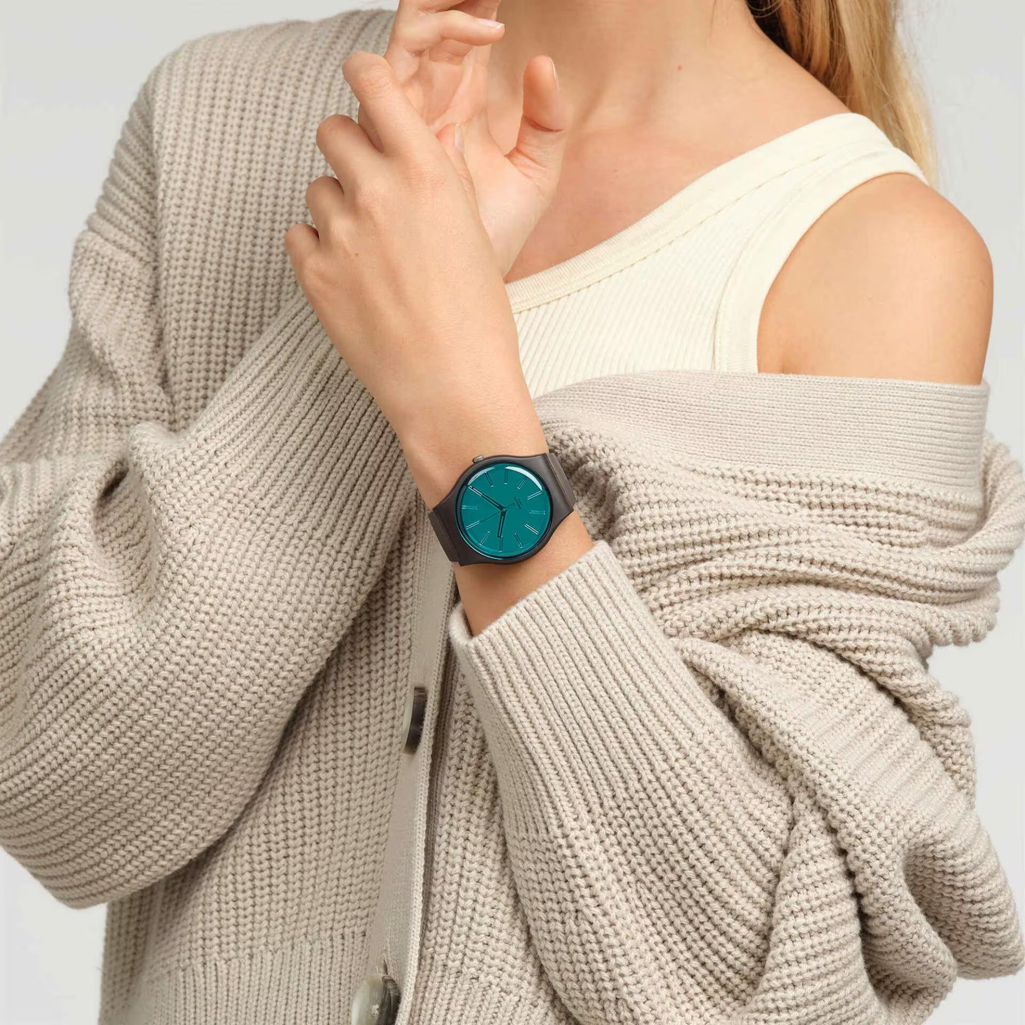 Swatch Dark Duality Blue Dial Unisex Watch SO29C100