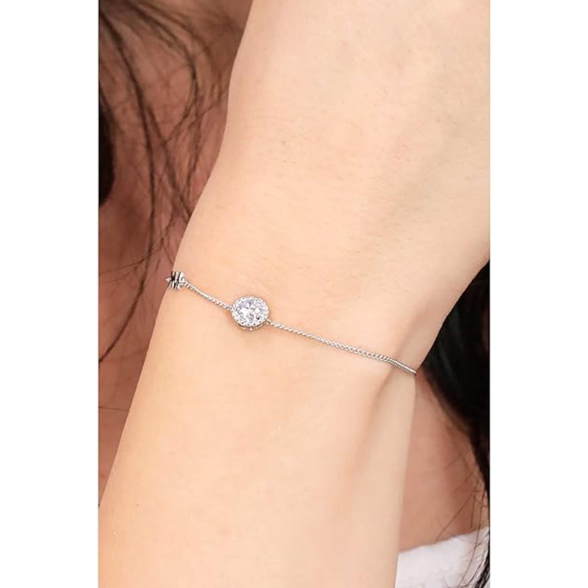 Michael Kors Sterling Silver Halo Slider Women's Bracelet MKC1206AN040