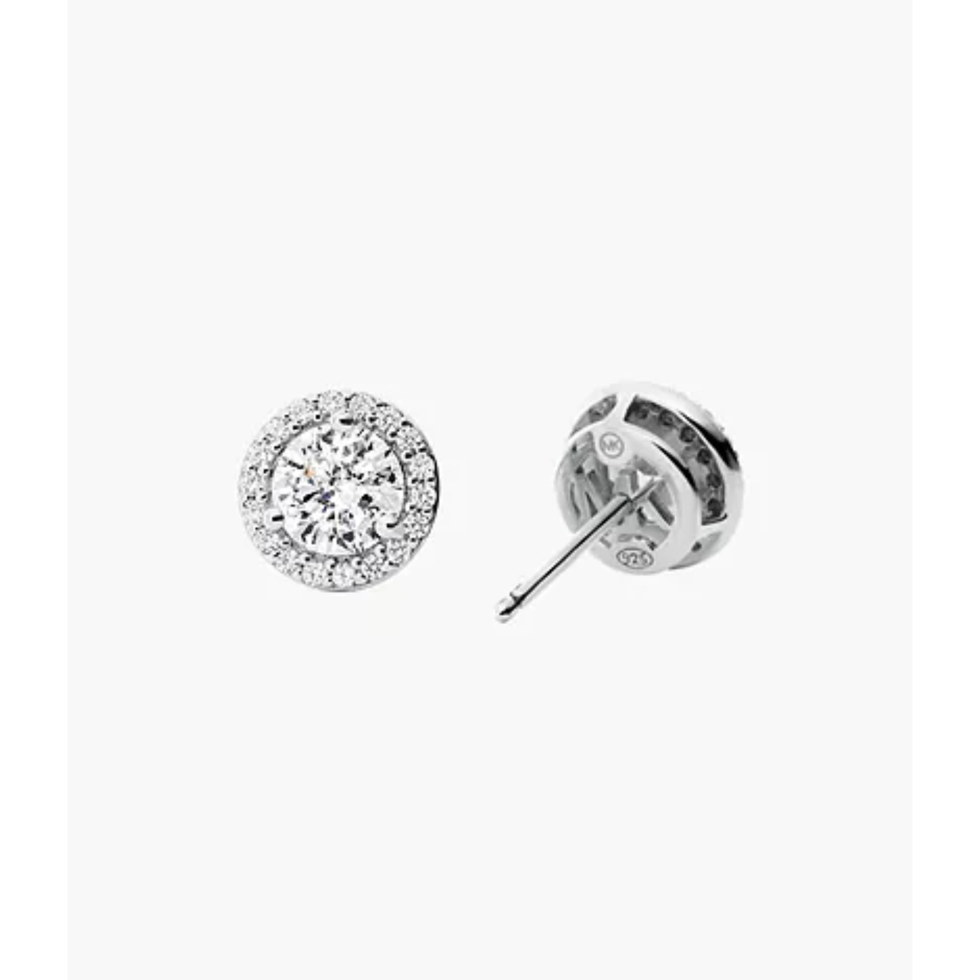 Michael Kors Women's Sterling Silver Cz Halo Studs MKC1035AN040