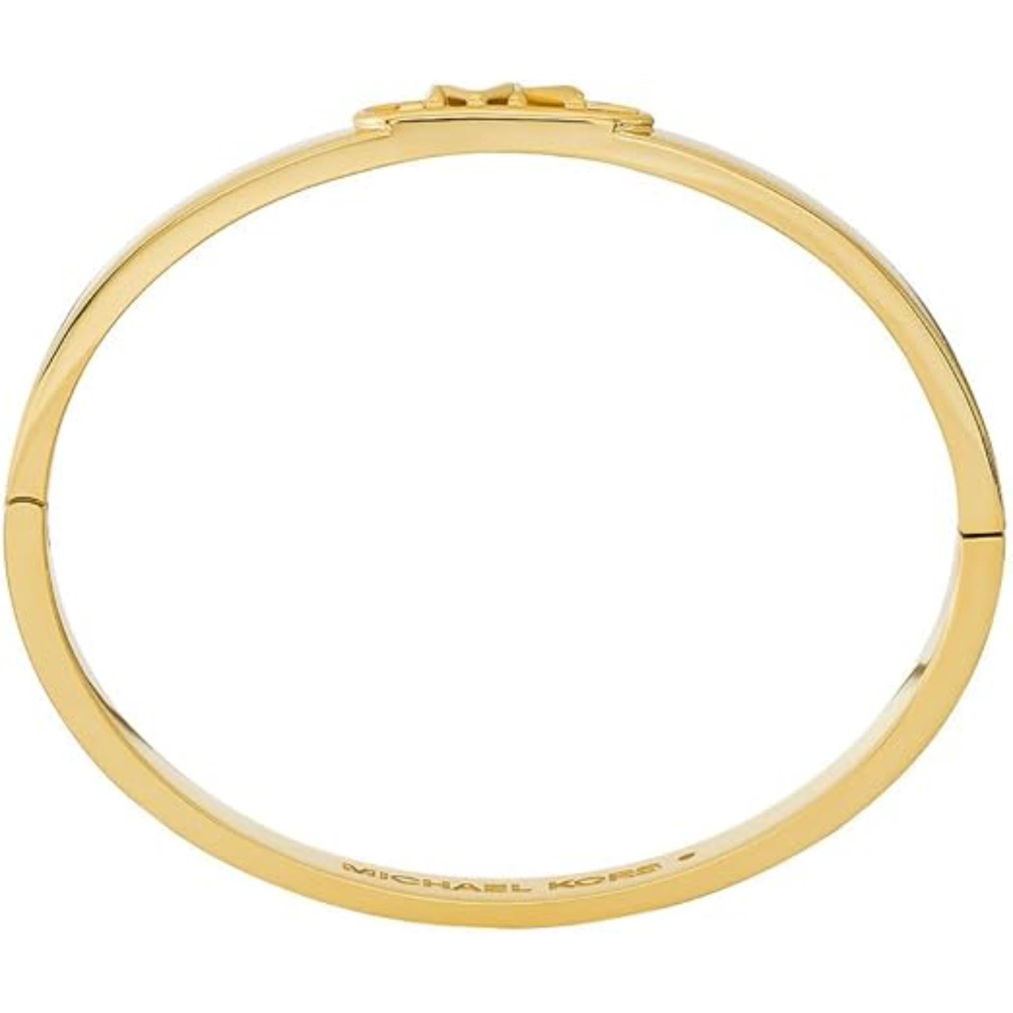 Michael Kors 14K Gold-Plated Empire Link Bangle Women's Bracelet MKJ828700710