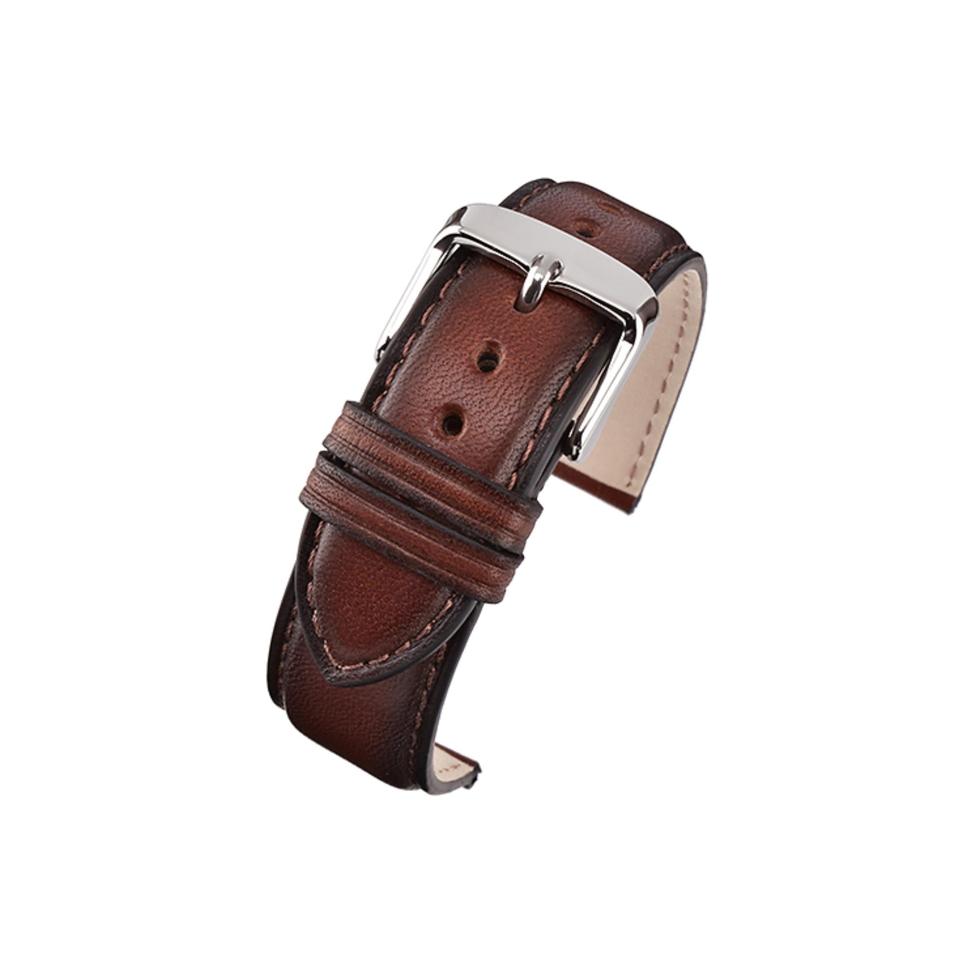 LBS D.Brown Vintage Hand Finished Men's Watch Strap WH965/18