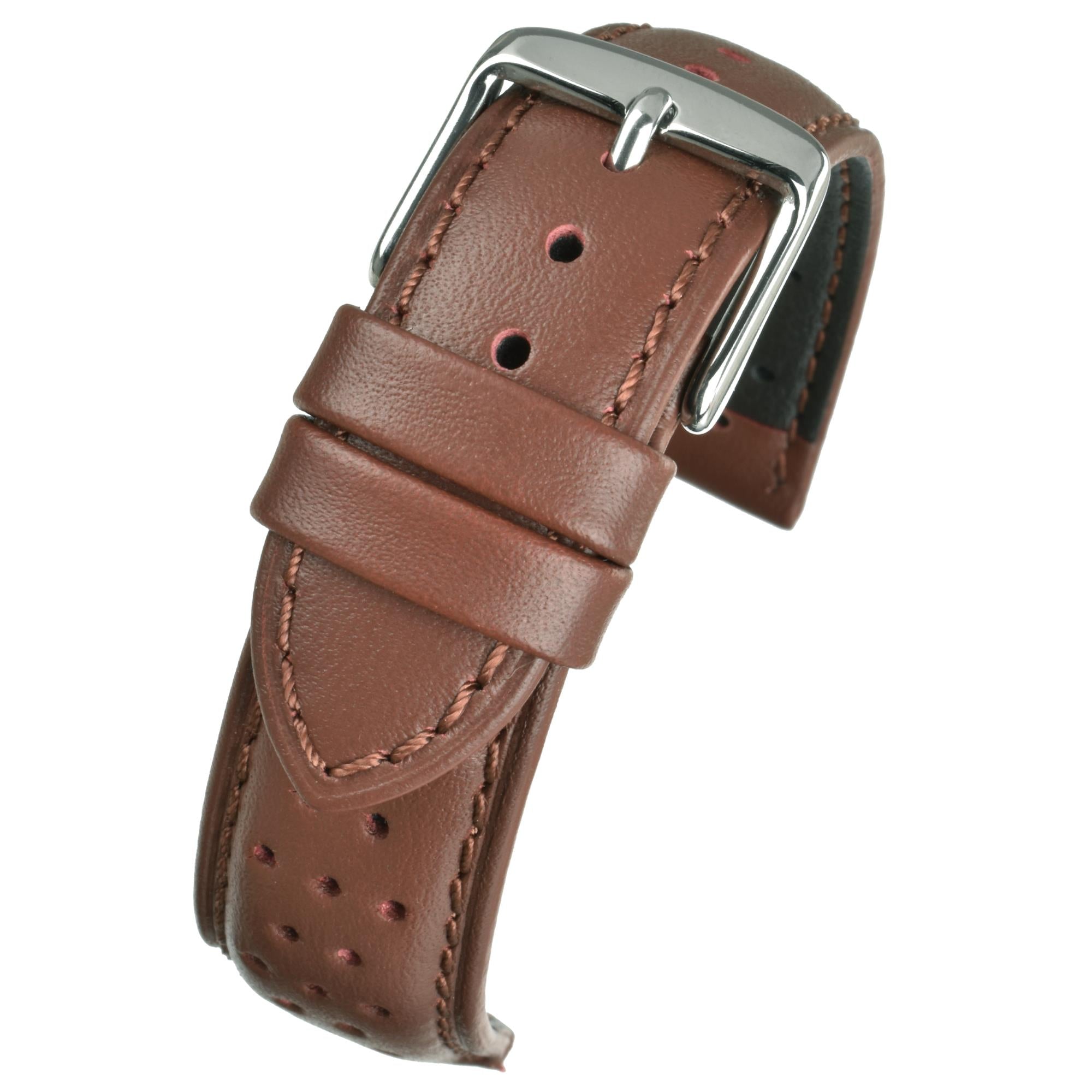 LBS Superior Perforated Leather Men's Strap Tan WH821/20