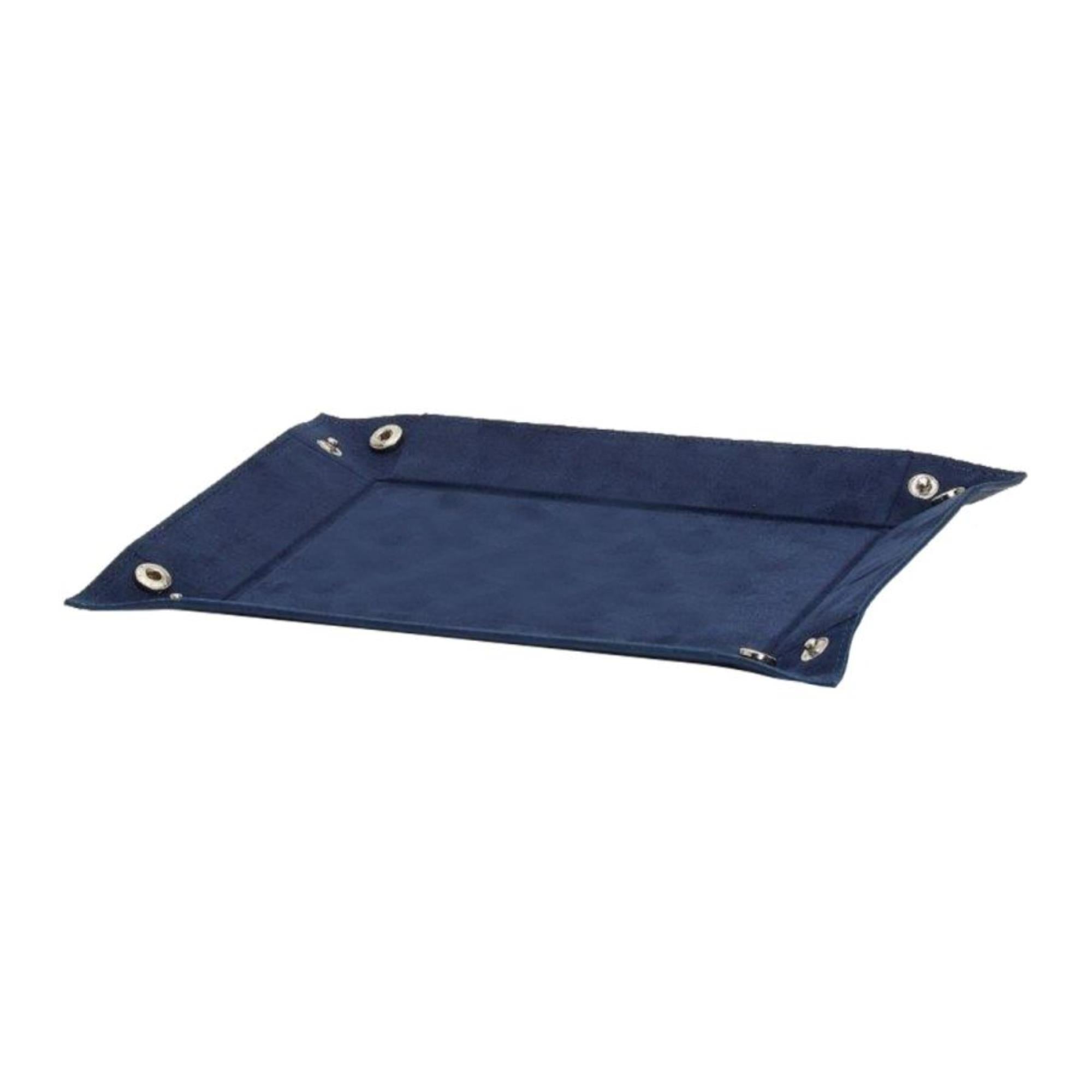 WOLF Heritage Coin Tray Navy Leather 290017