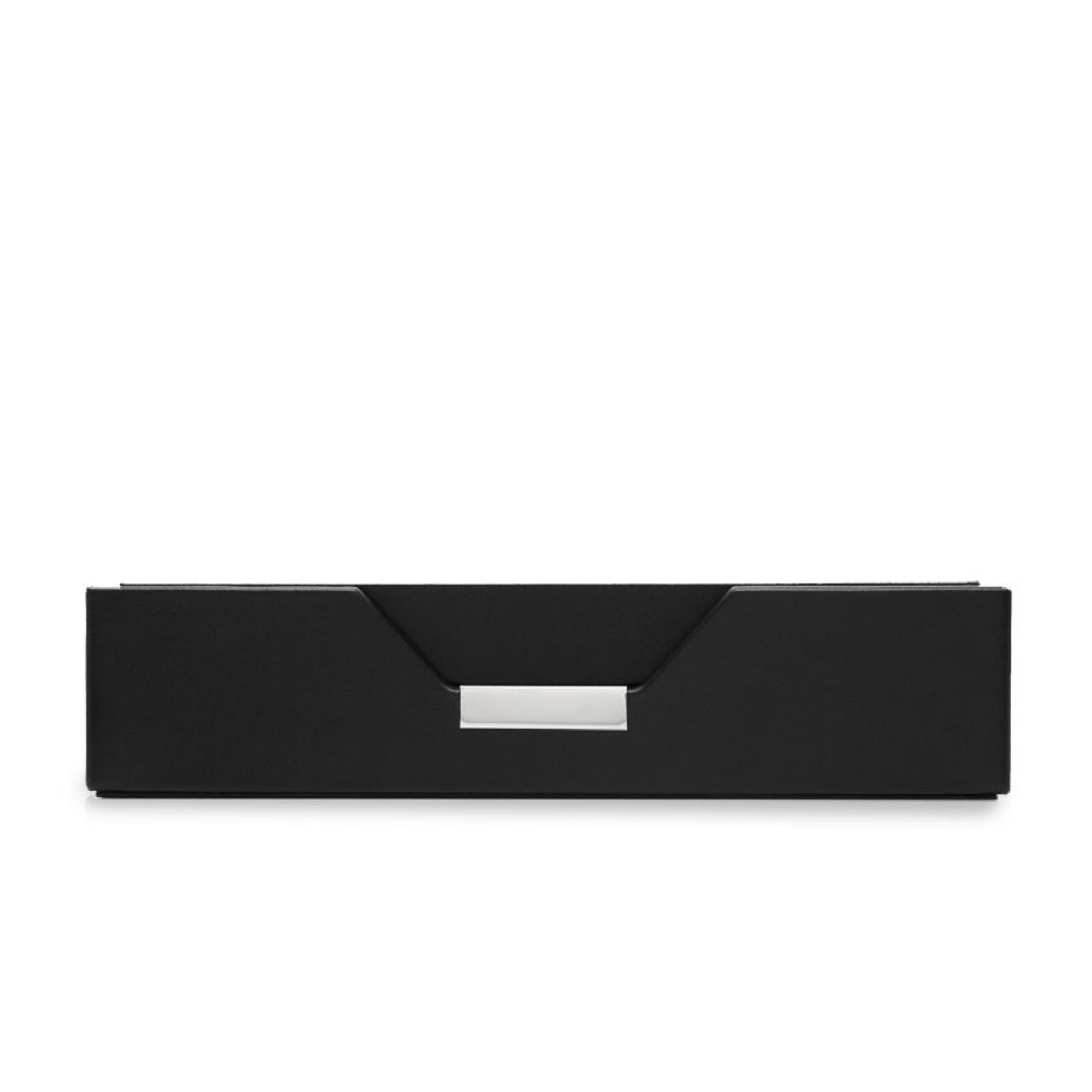 WOLF Heritage Set of 2 Valet Trays Black Leather 290302