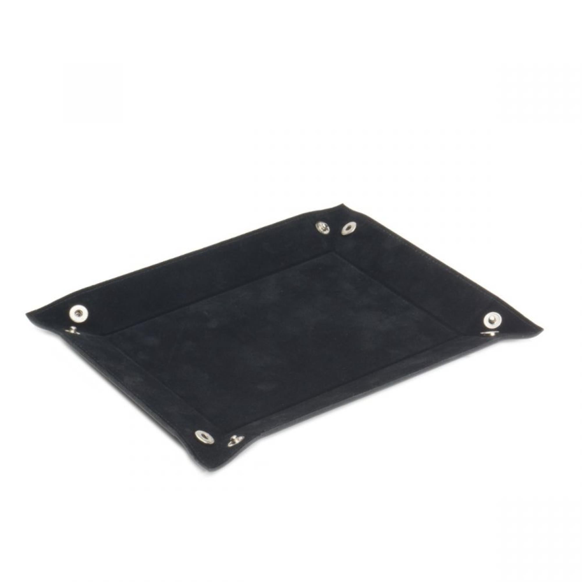 WOLF Heritage Coin Tray Black Leather 290002