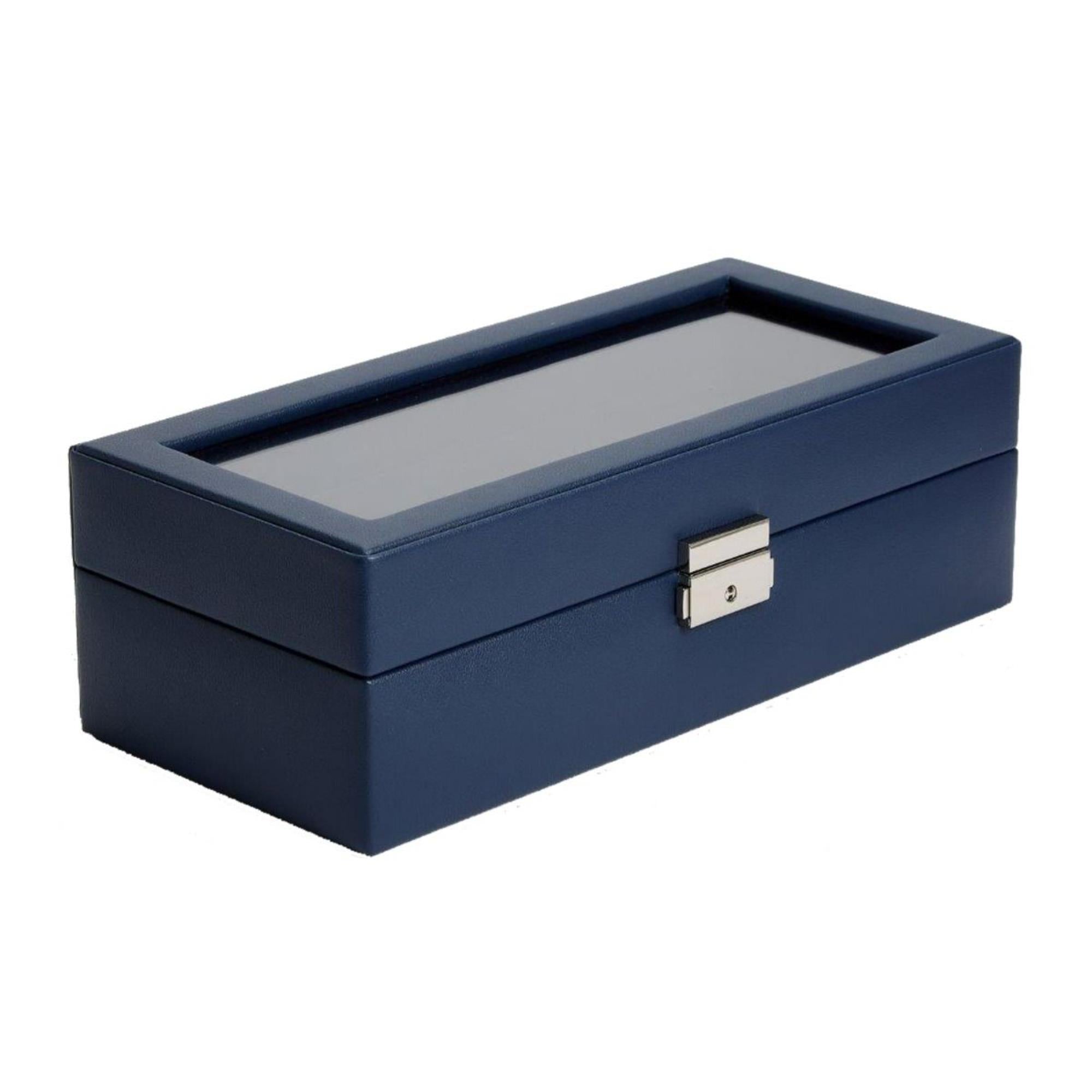 WOLF Heritage 5-Piece Watch Box Navy 995117