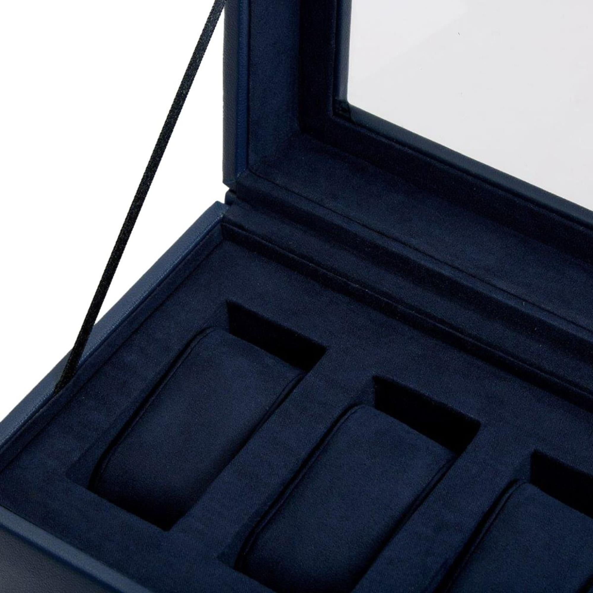 WOLF Heritage 5-Piece Watch Box Navy 995117