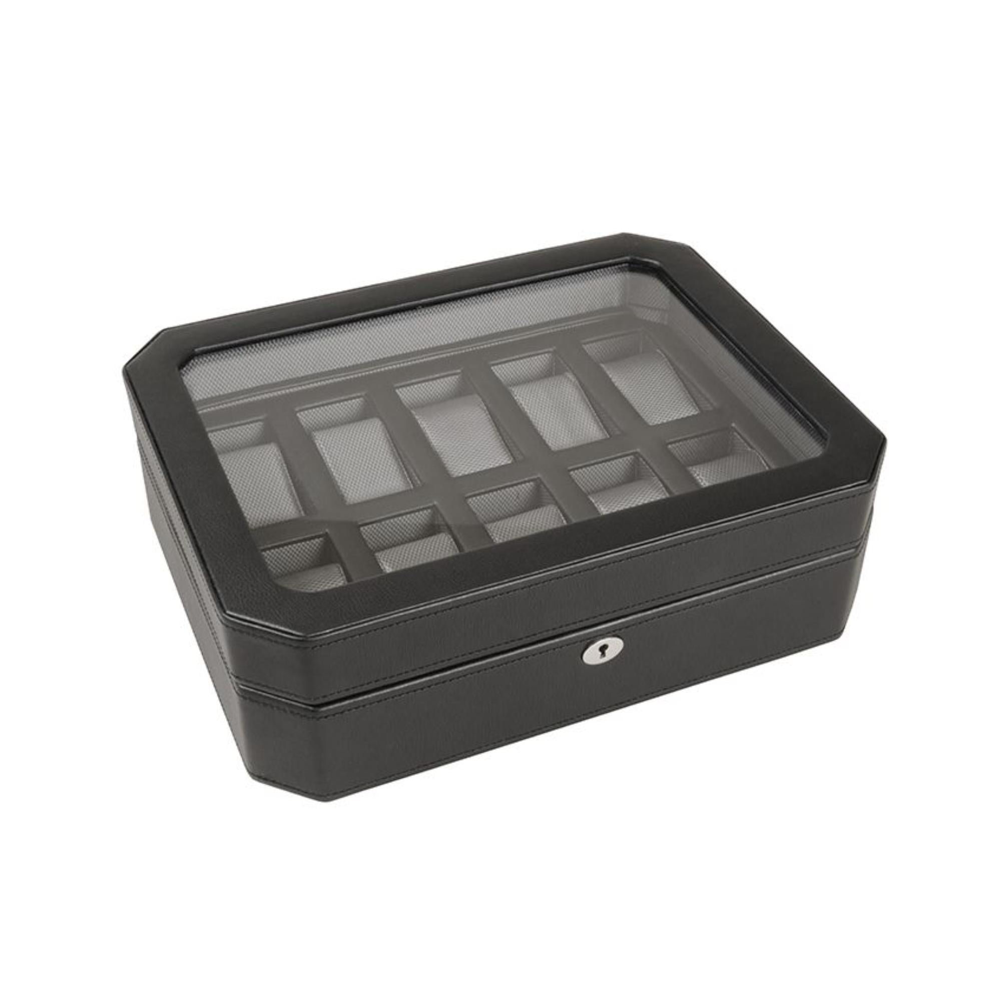 WOLF Windsor 10 Piece Watch Box with Cover 4584029