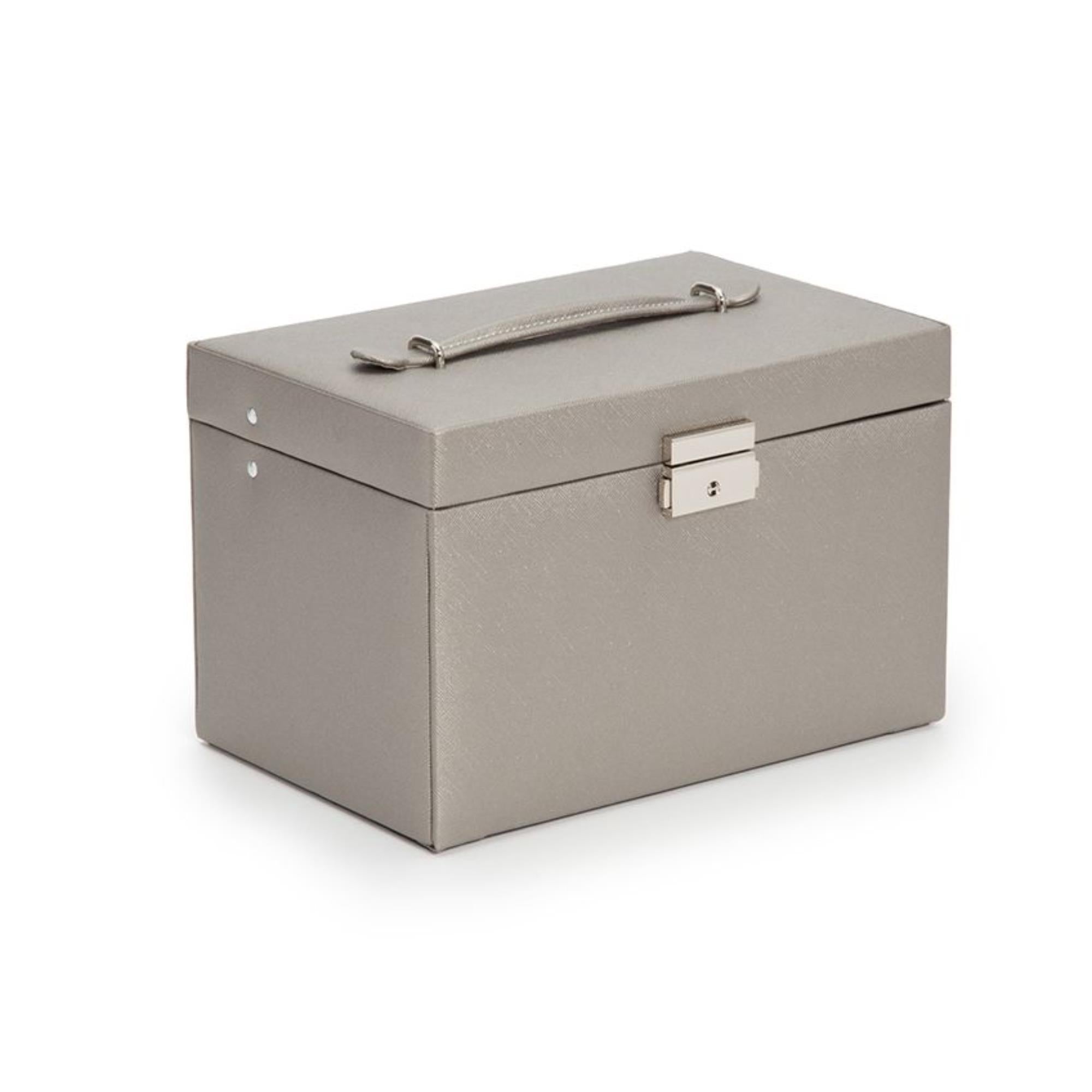 WOLF Heritage Small Jewelry Box Tan Leather 280034