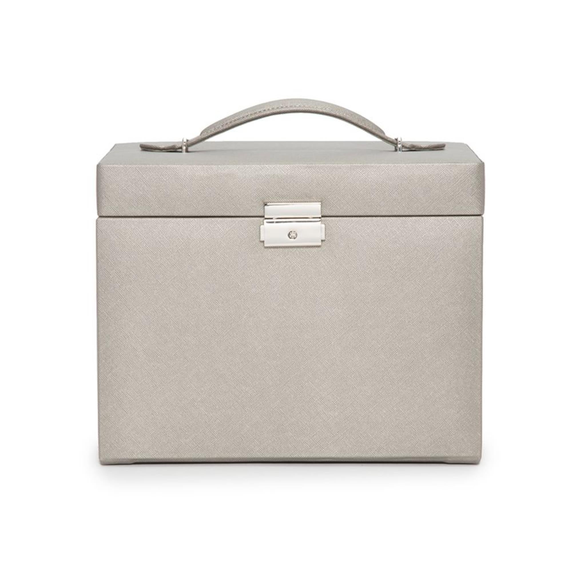 WOLF Heritage Medium Jewelry Box Tan Leather 280134