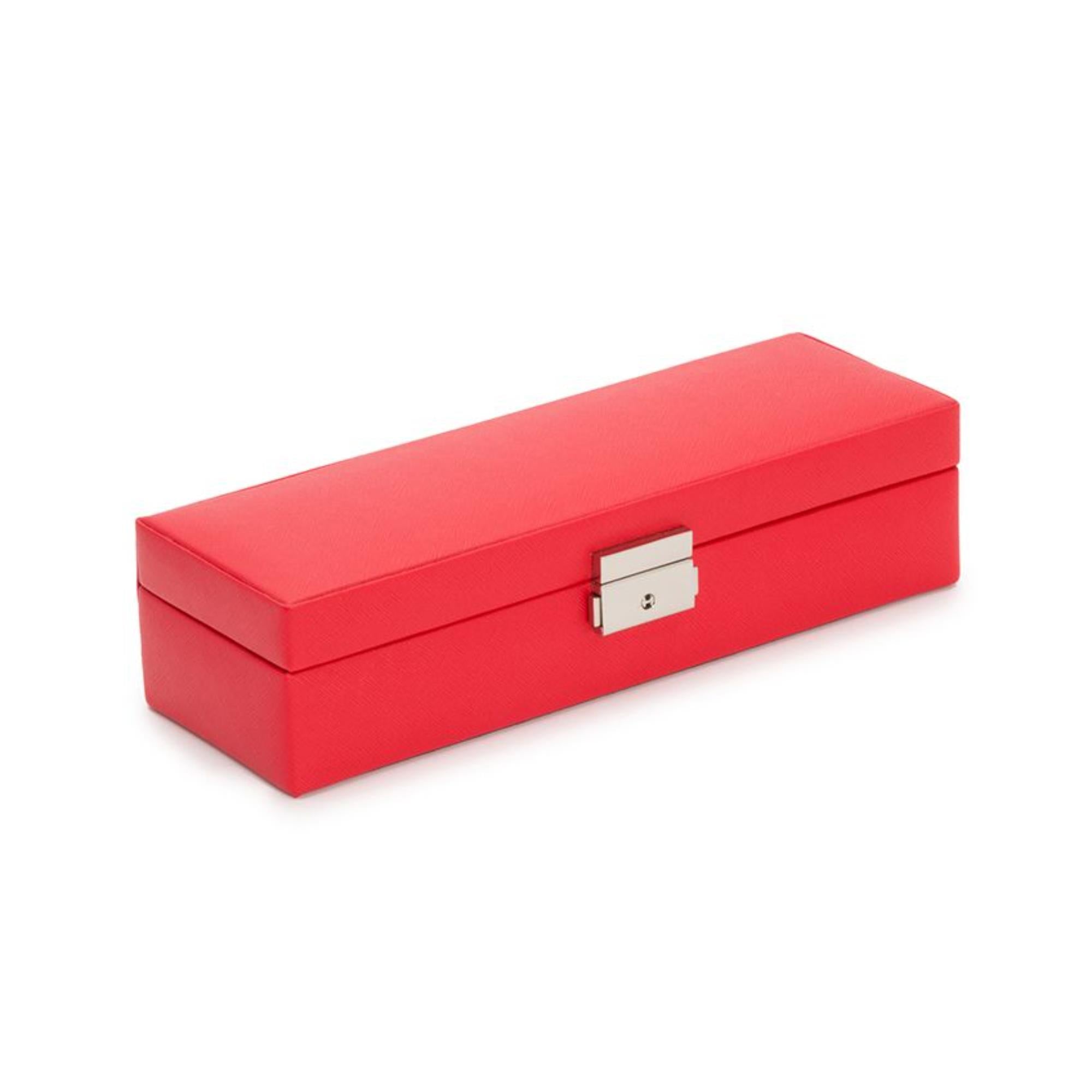 WOLF Heritage Safe Deposit –Red Saffiano Leather 280314