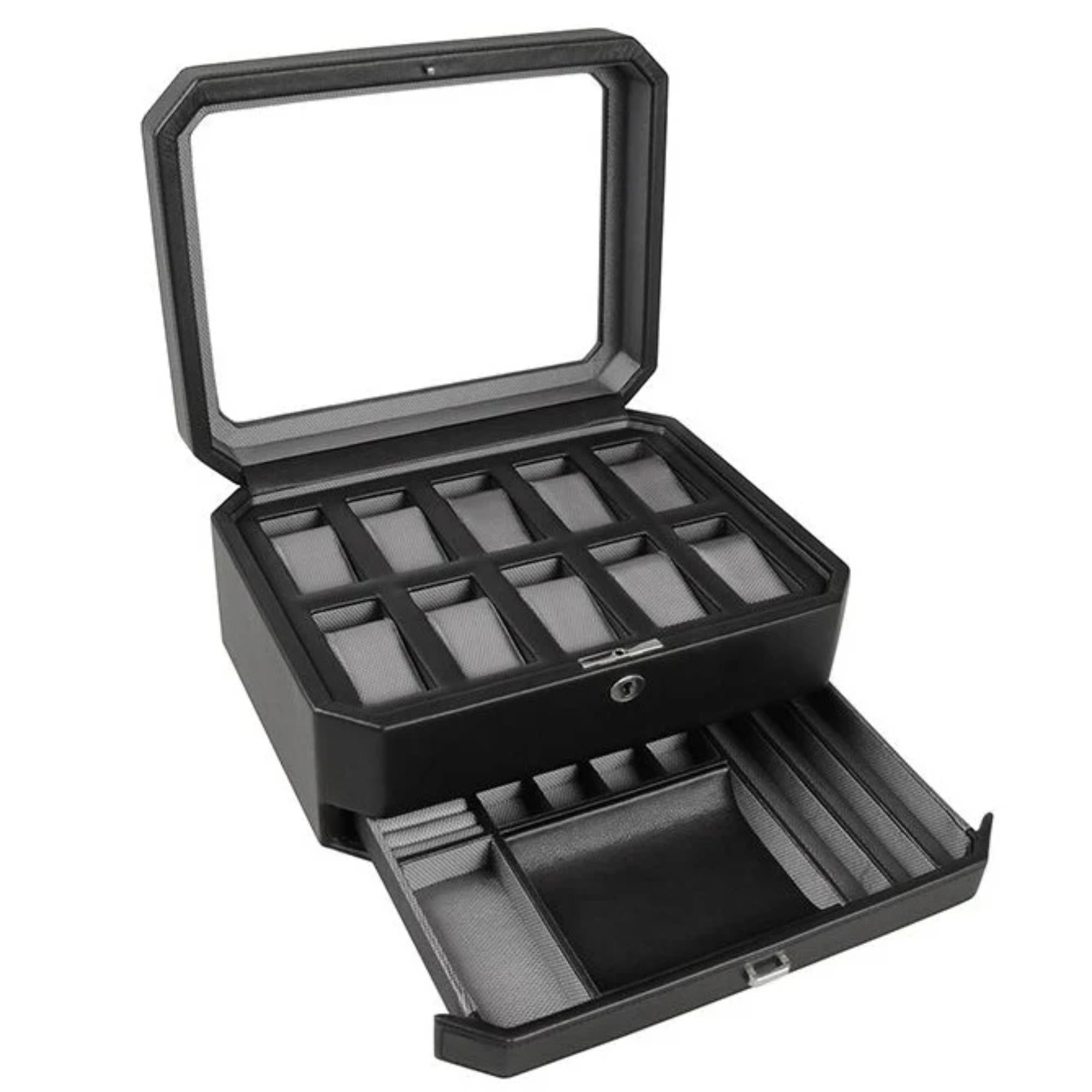 WOLF 10 Piece Watch Box with Drawer 4586029