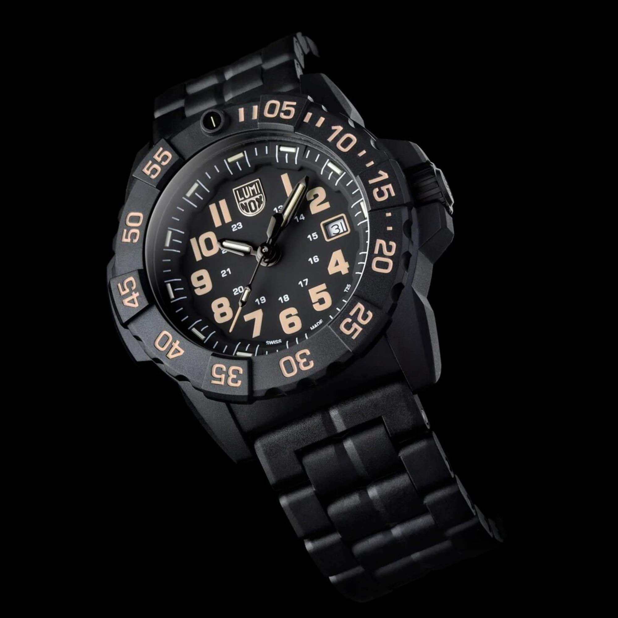 Luminox Navy Seal 3500 Black Dial Carbonox Strap Men's Watch XS.3510