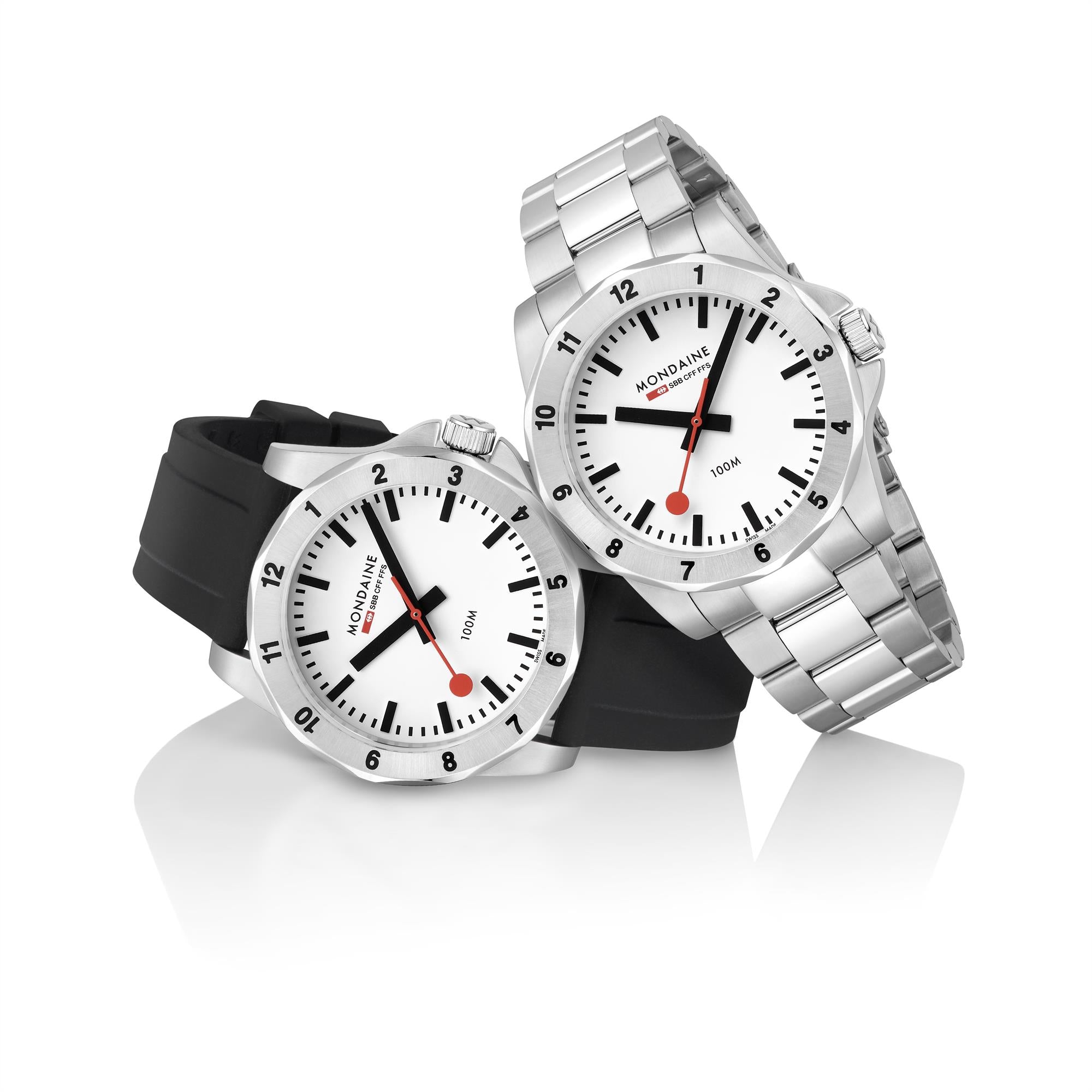 Mondaine Numeri Quartz White Dial Silicone Strap Men's Watch MSN.4211B.RB