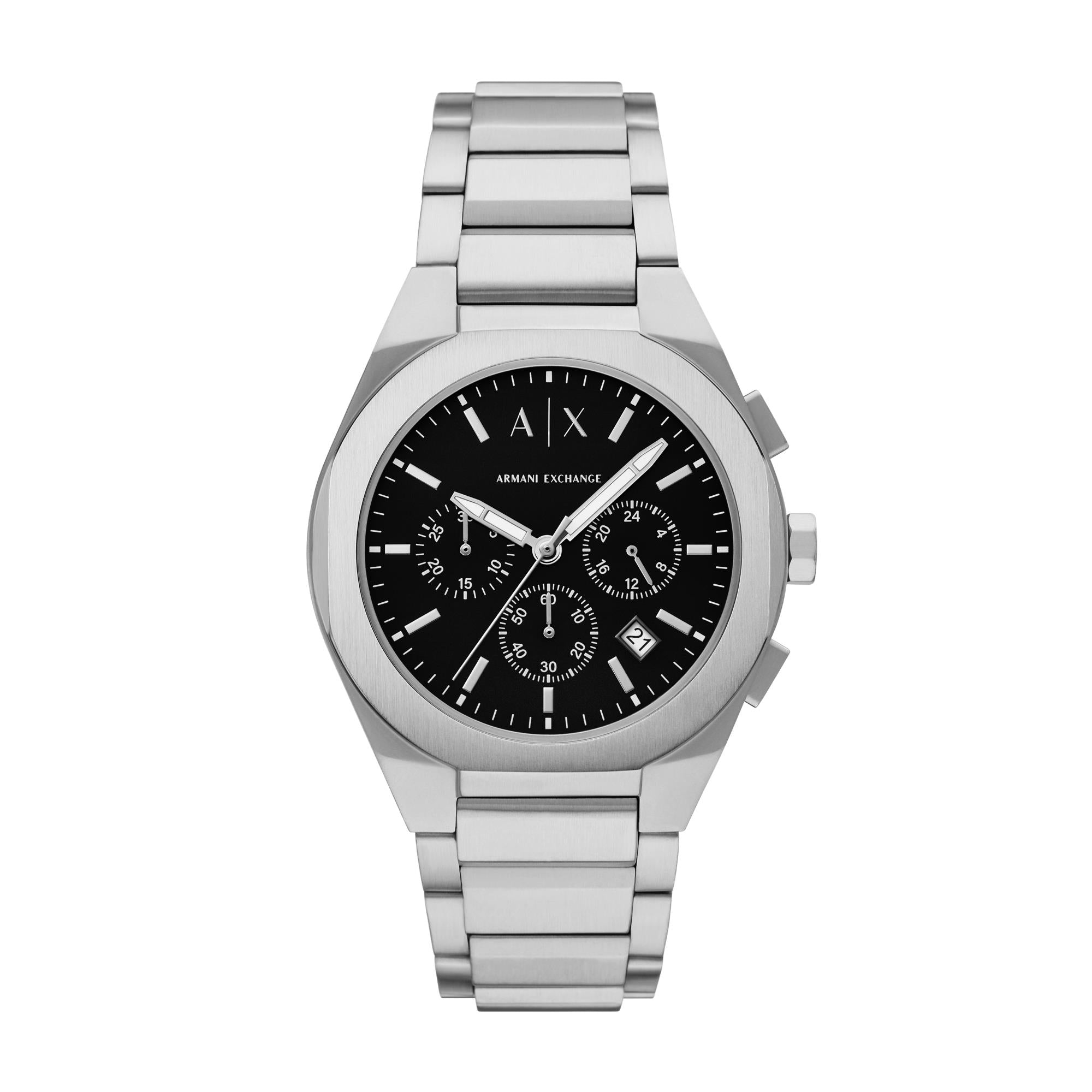 Armani Exchange Rafael Chronograph Black Dial Stainless Steel Men's Watch AX4186
