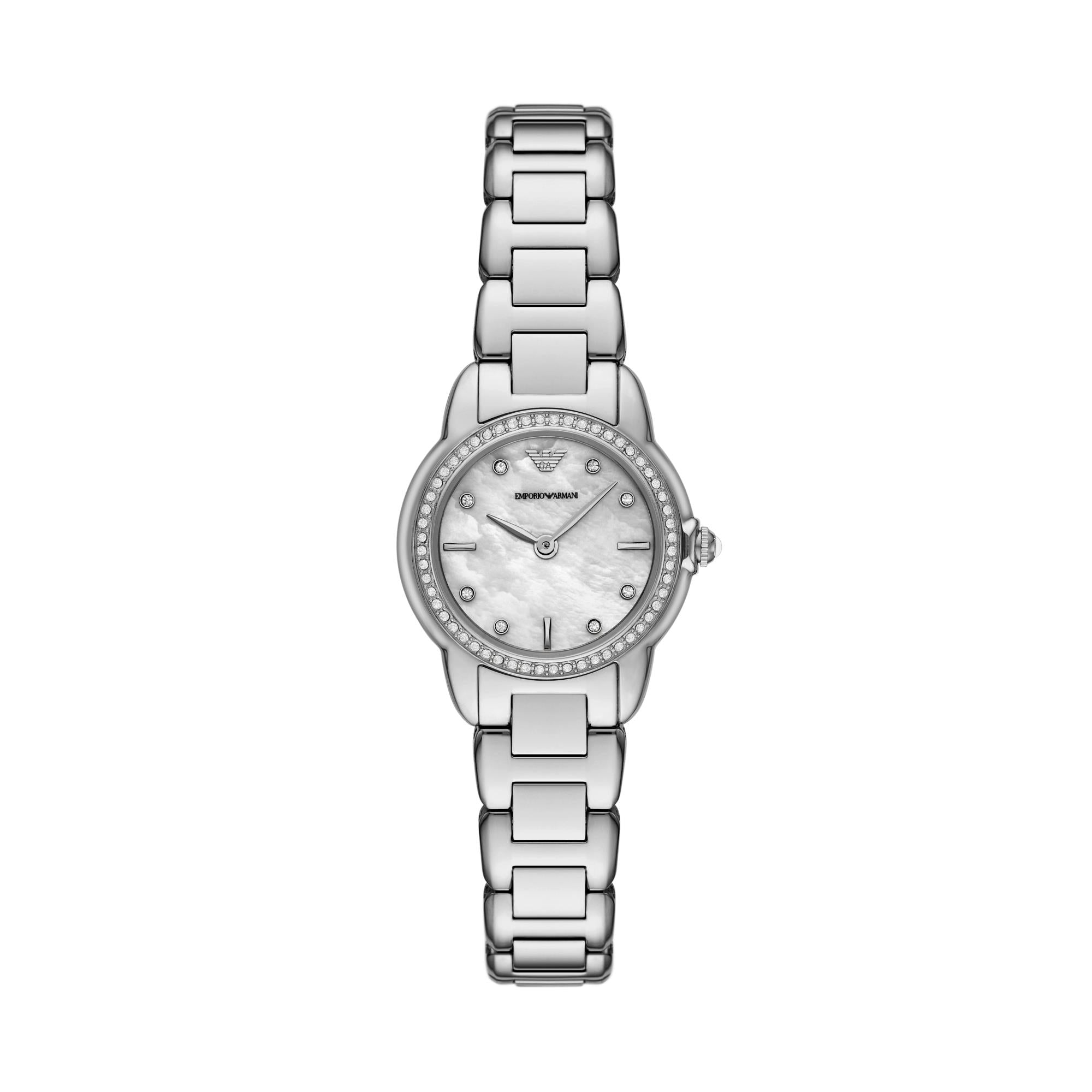 Emporio Armani Mia Mother Of Pearl Dial Stainless Steel Strap Ladies Watch AR11669