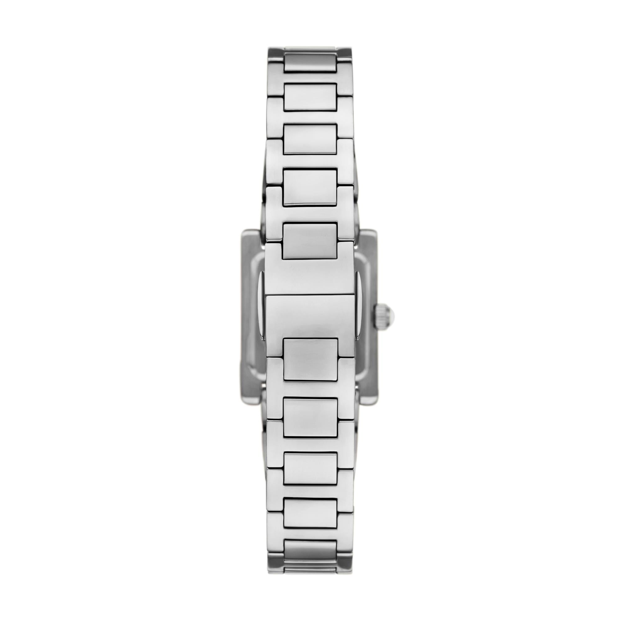 Emporio Armani Genni Stainless Steel Mother Of Pearl Dial Ladies Watch AR11662