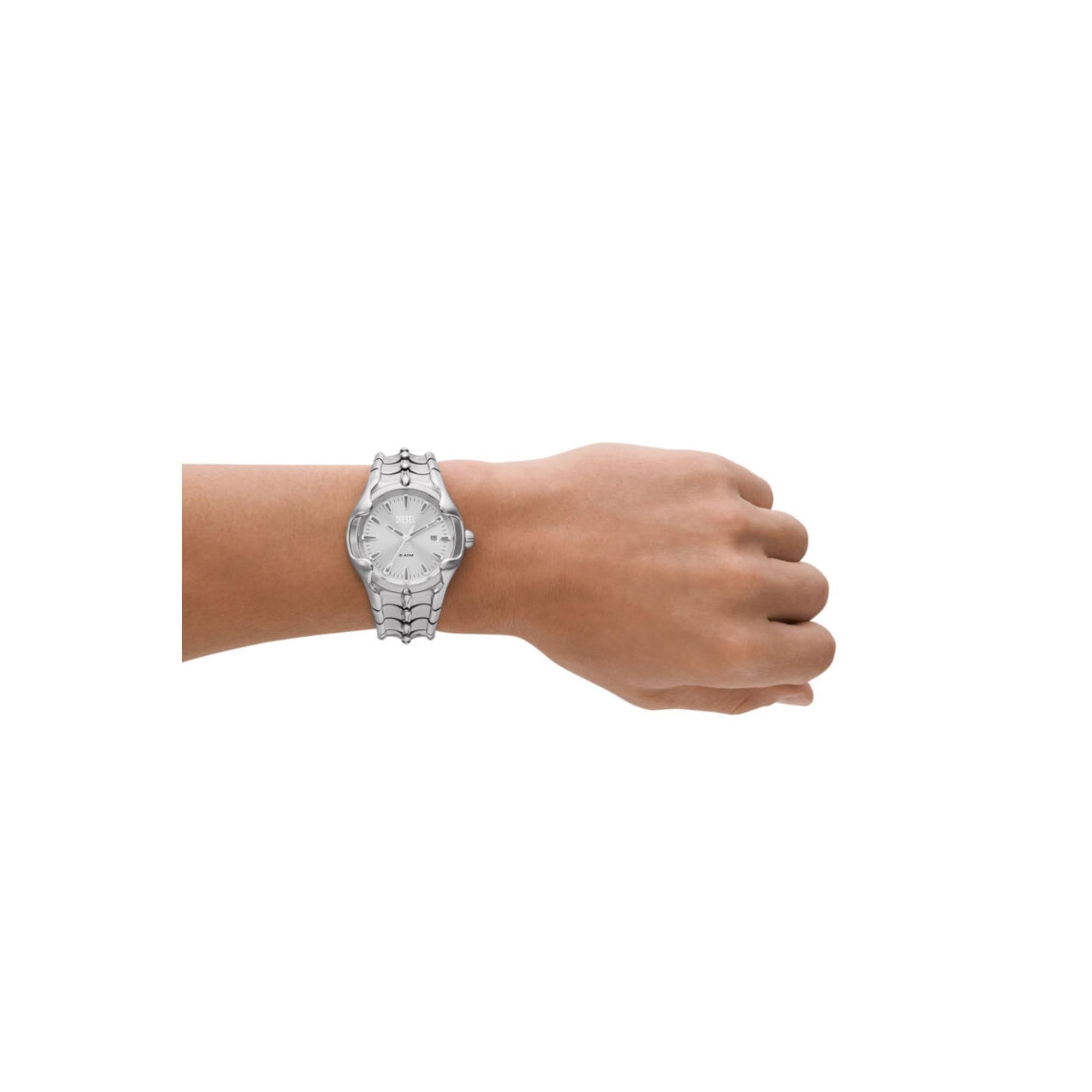 Diesel Vert Silver Dial Stainless Steel Strap Men's Watch DZ2185
