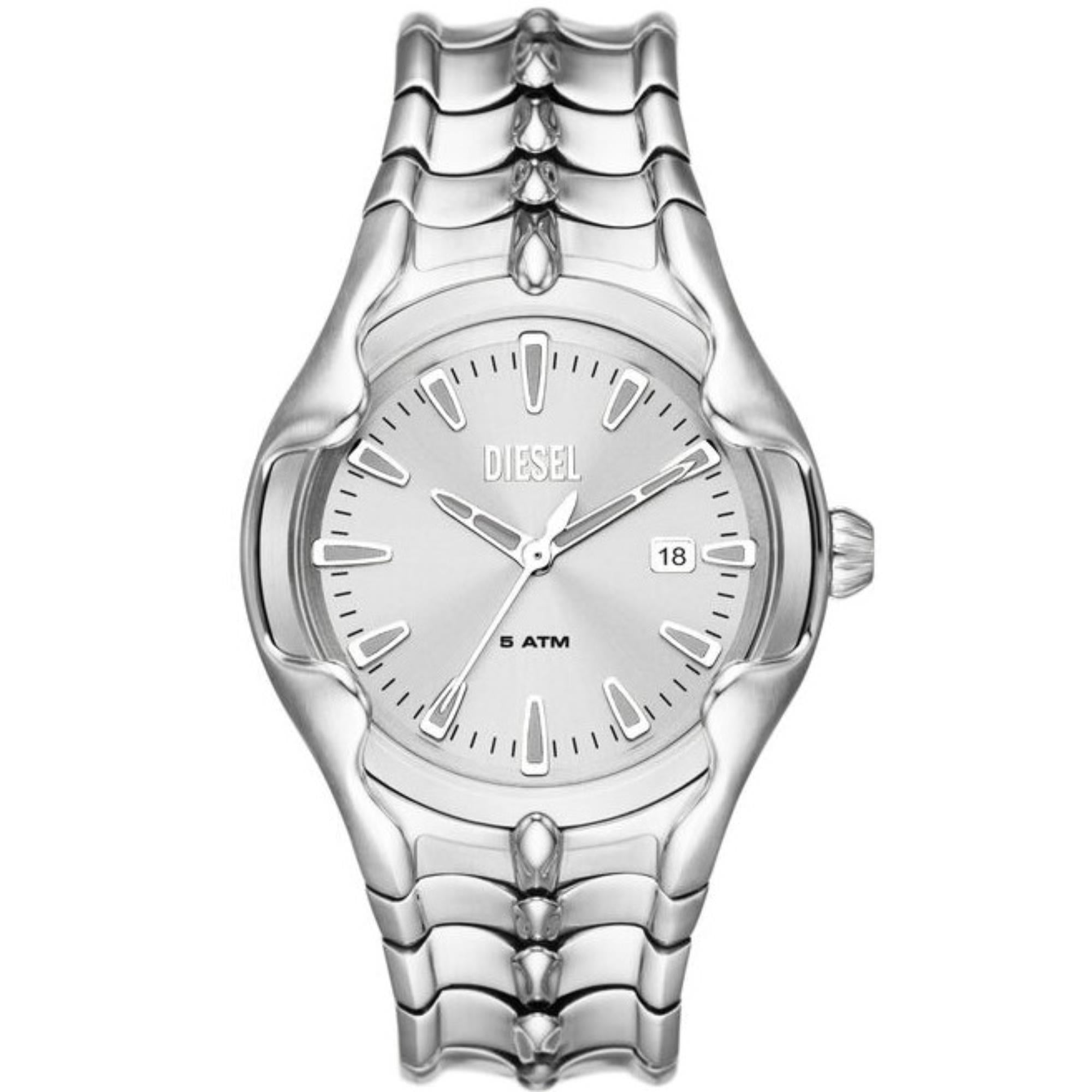 Diesel Vert Silver Dial Stainless Steel Strap Men's Watch DZ2185