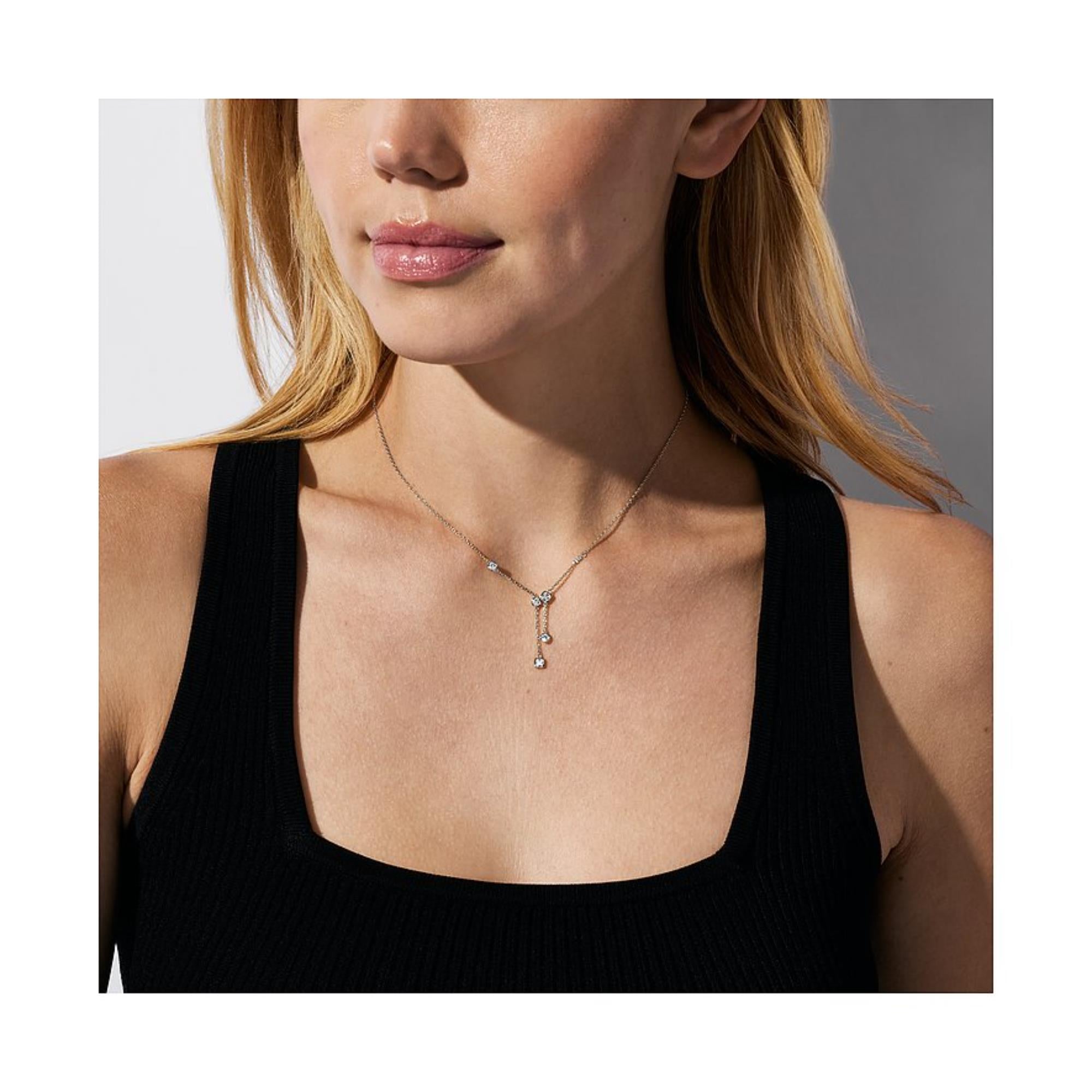 Michael Kors Brilliance Sterling Silver Pendant Ladies Necklace MKC1769040