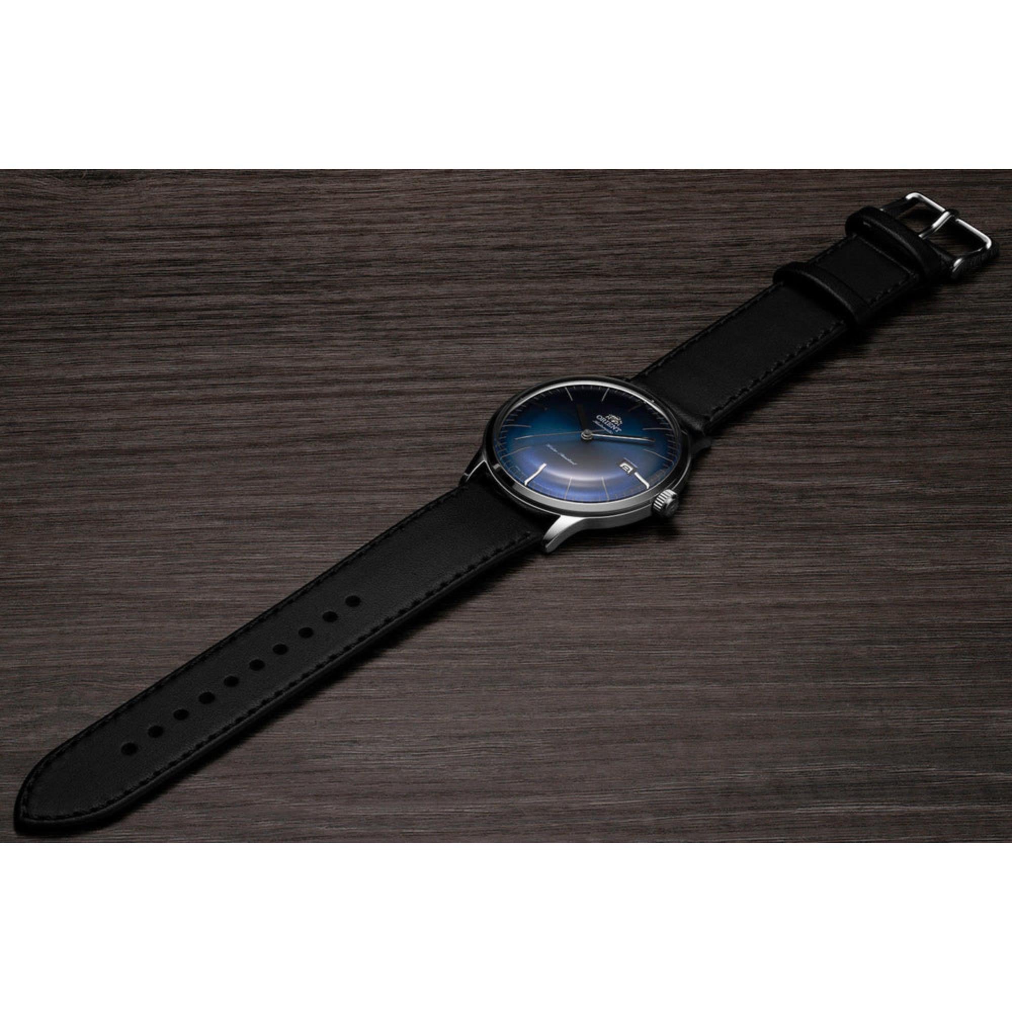 Orient Bambino 2nd Generation Version 3 Blue Dial Leather Strap Men's Watch TAC0000DD0