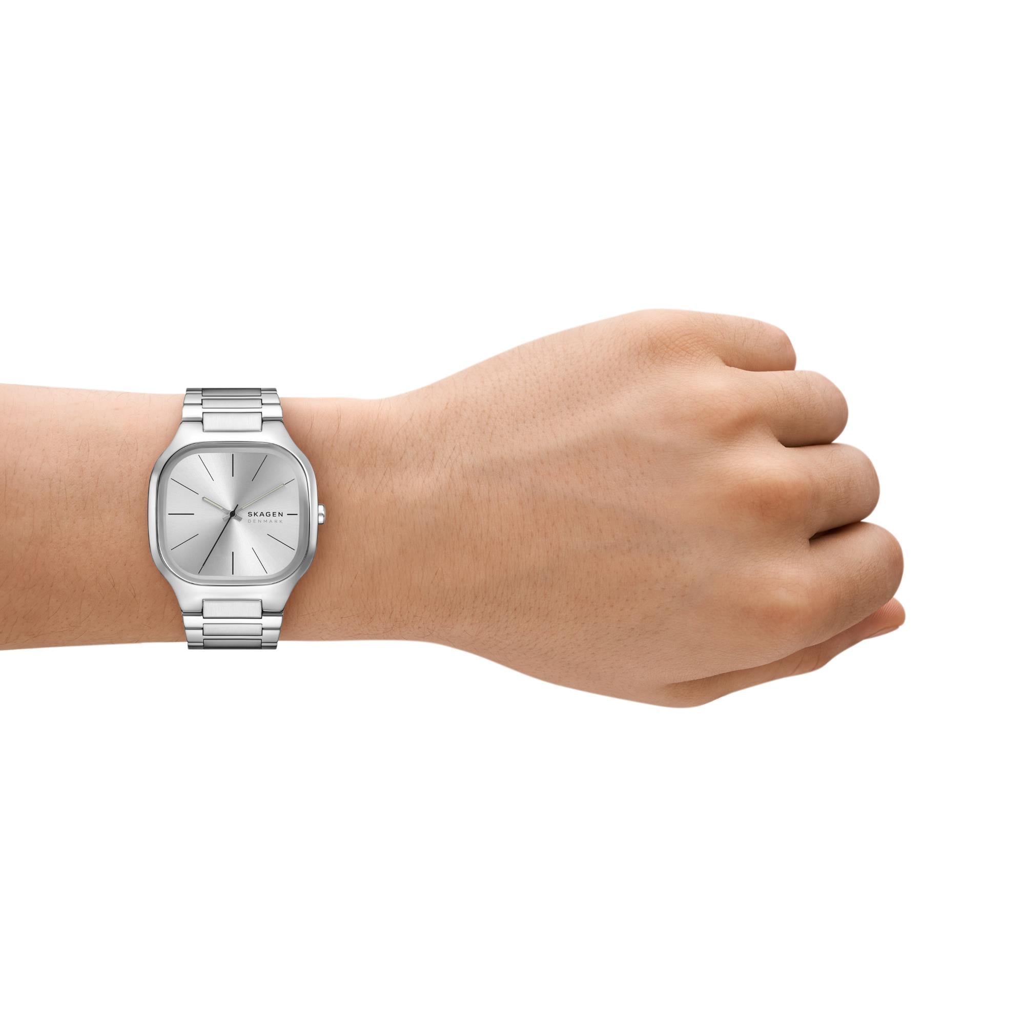 Skagen Mellem Silver Dial Stainless Steel Strap Men's Watch SKW6934