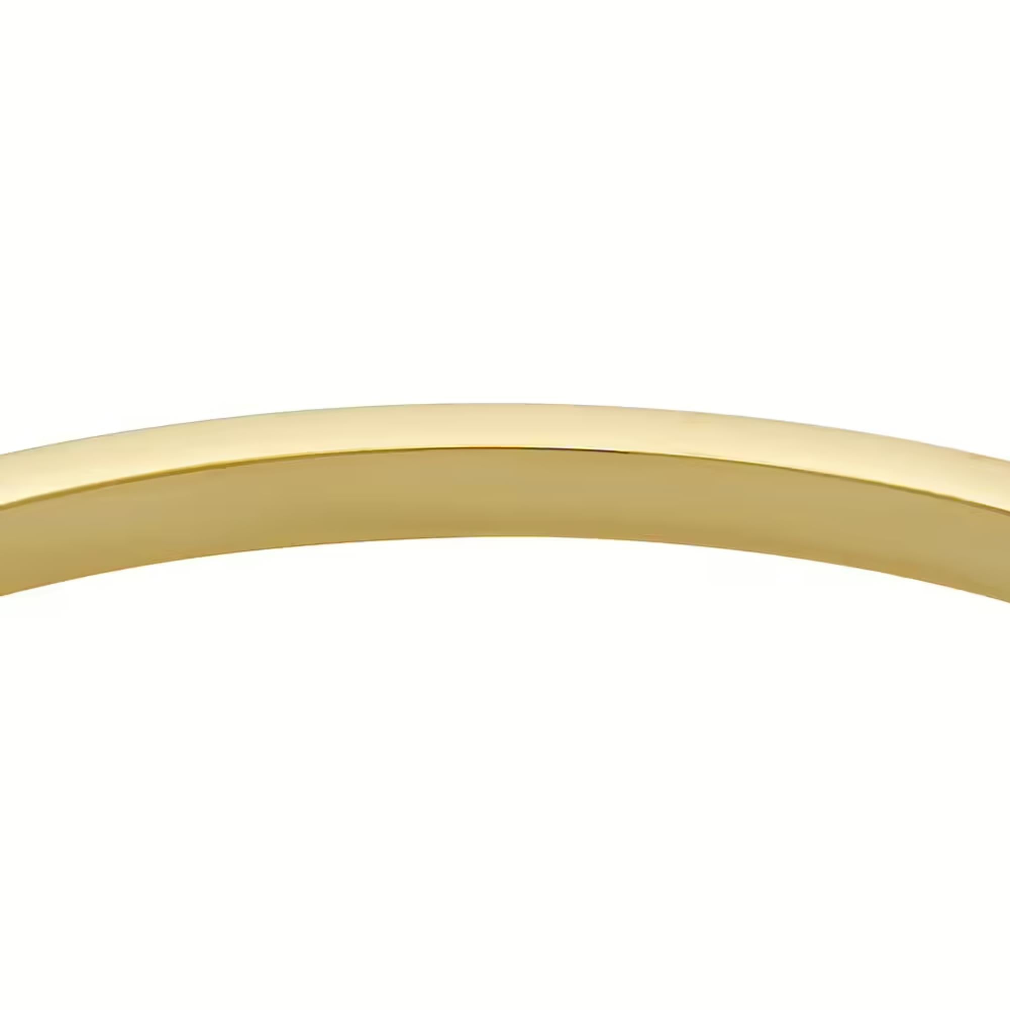 Fossil Ellis Pavé Glitz Gold-Tone Stainless Steel Bangle Ladies Bracelet JF04862710