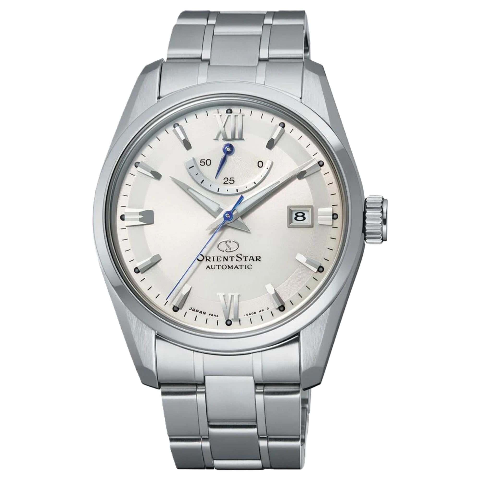 Orient Star Contemporary Automatic White Dial Stainless Steel Strap Men's Watch RE-AU0006S00B