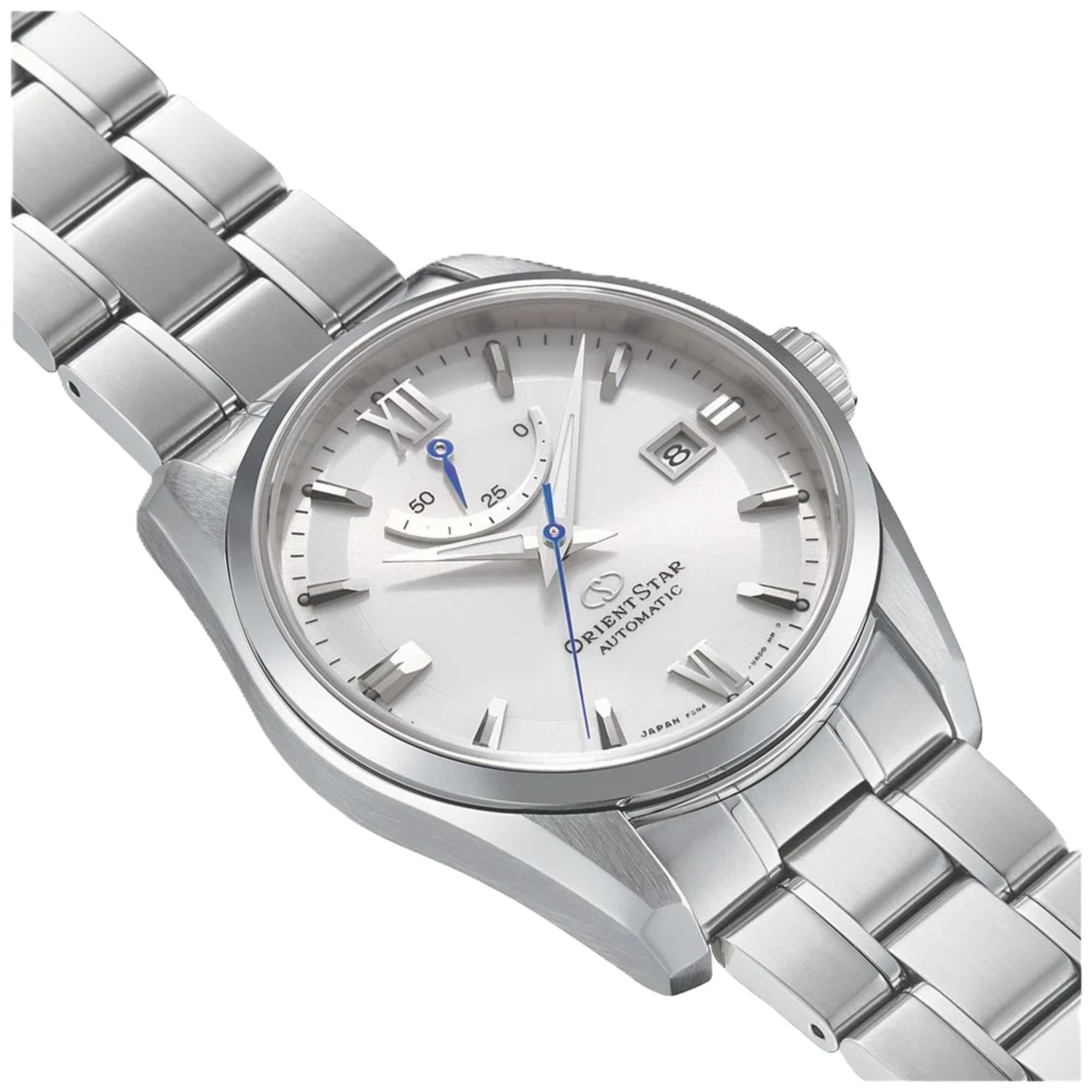 Orient Star Contemporary Automatic White Dial Stainless Steel Strap Men's Watch RE-AU0006S00B