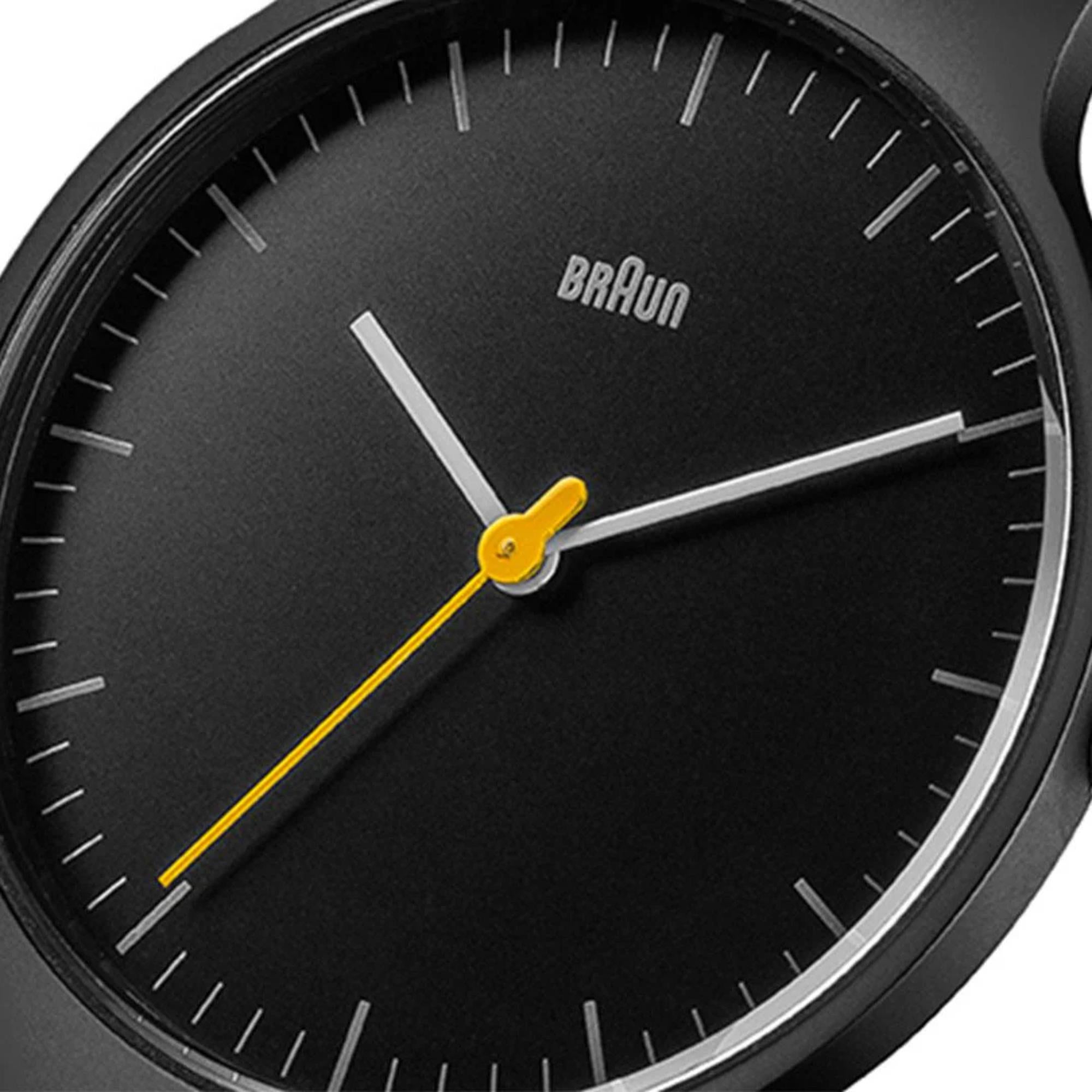 Braun Classic Black Dial Steel Mesh Strap Men's Watch BN0211BKMHG