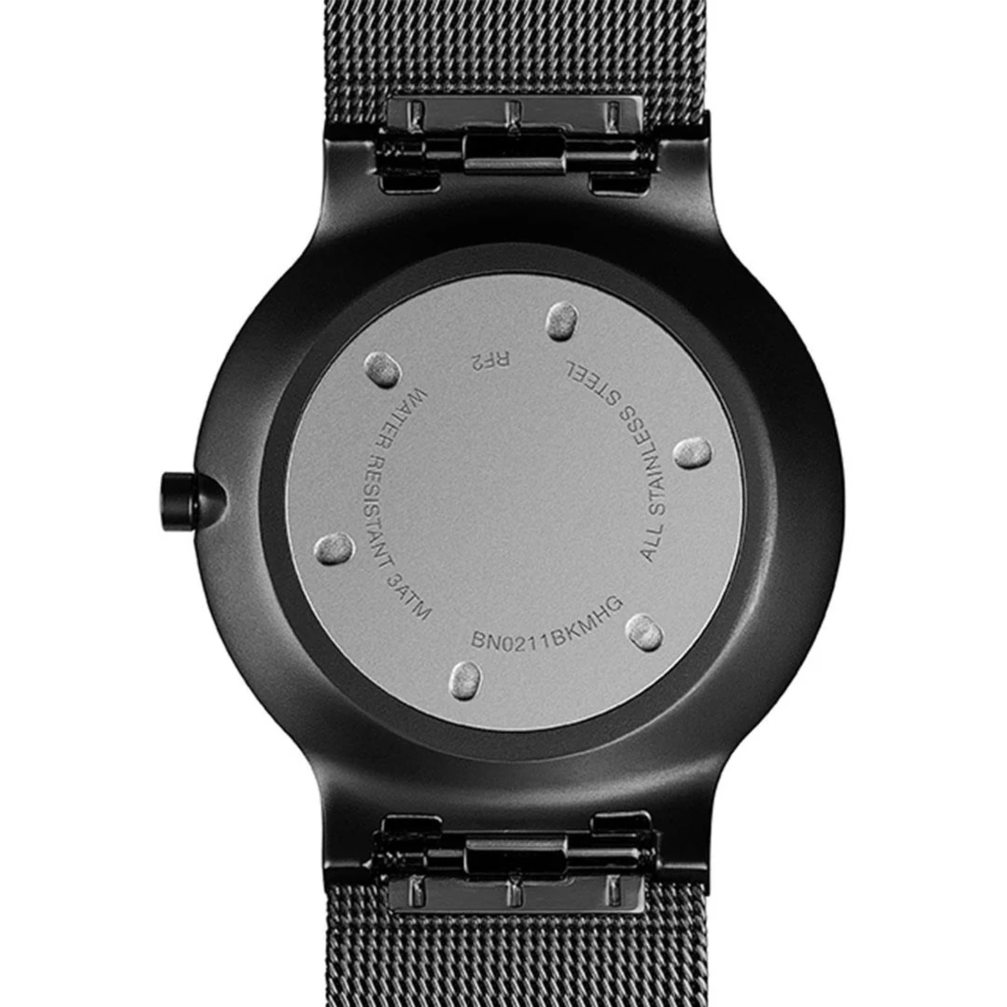 Braun Classic Black Dial Steel Mesh Strap Men's Watch BN0211BKMHG