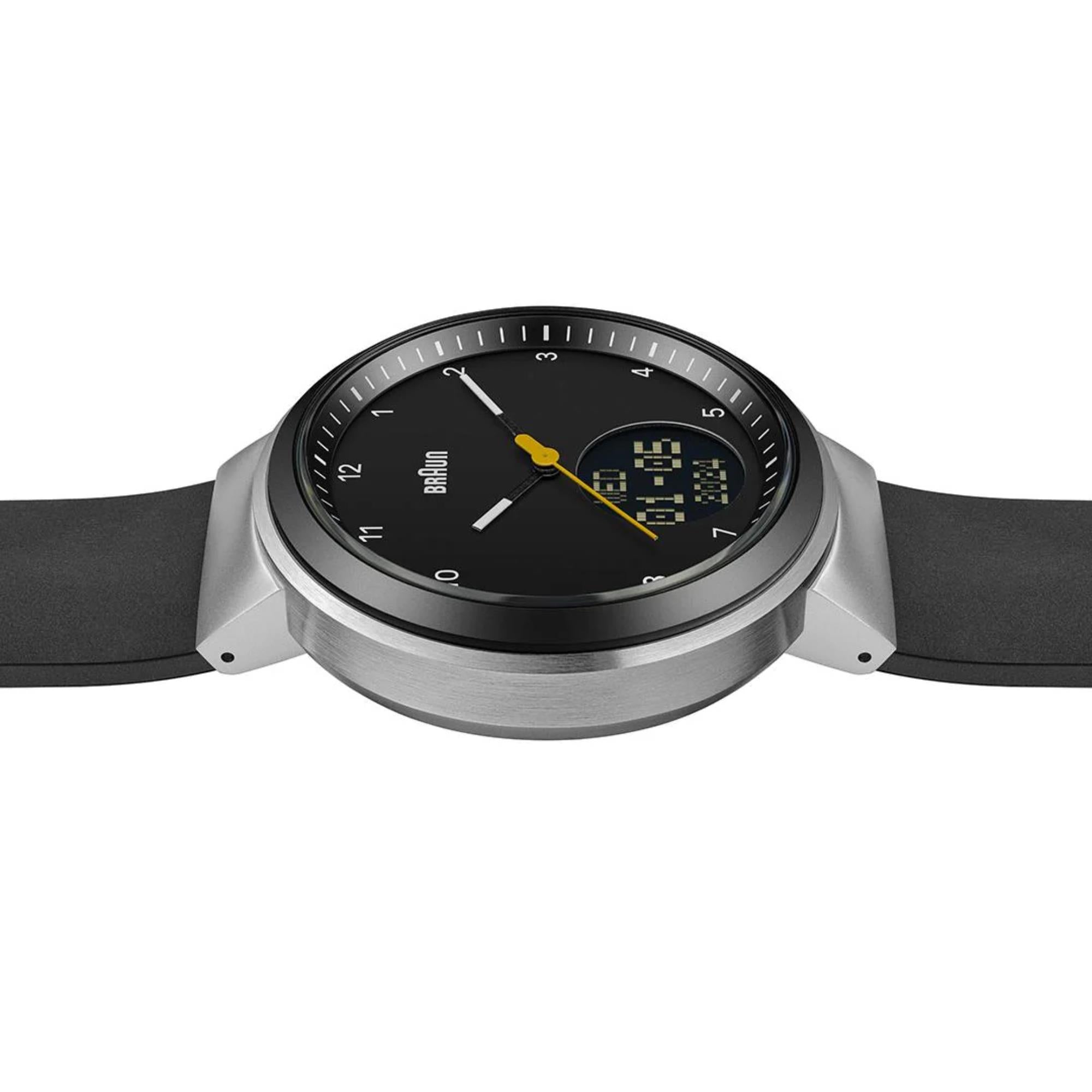 Braun Step Watch Black Dial Silicone Strap Unisex Watch BN0299NBKBKG